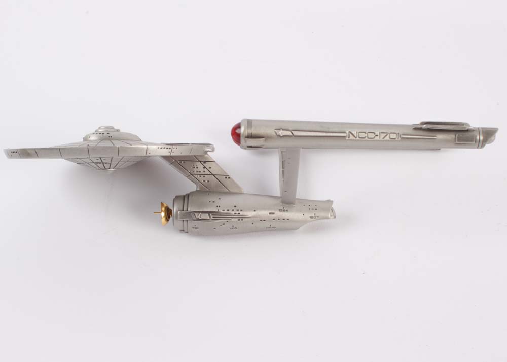 "Star Trek" Starship Enterprise Pewter Replica