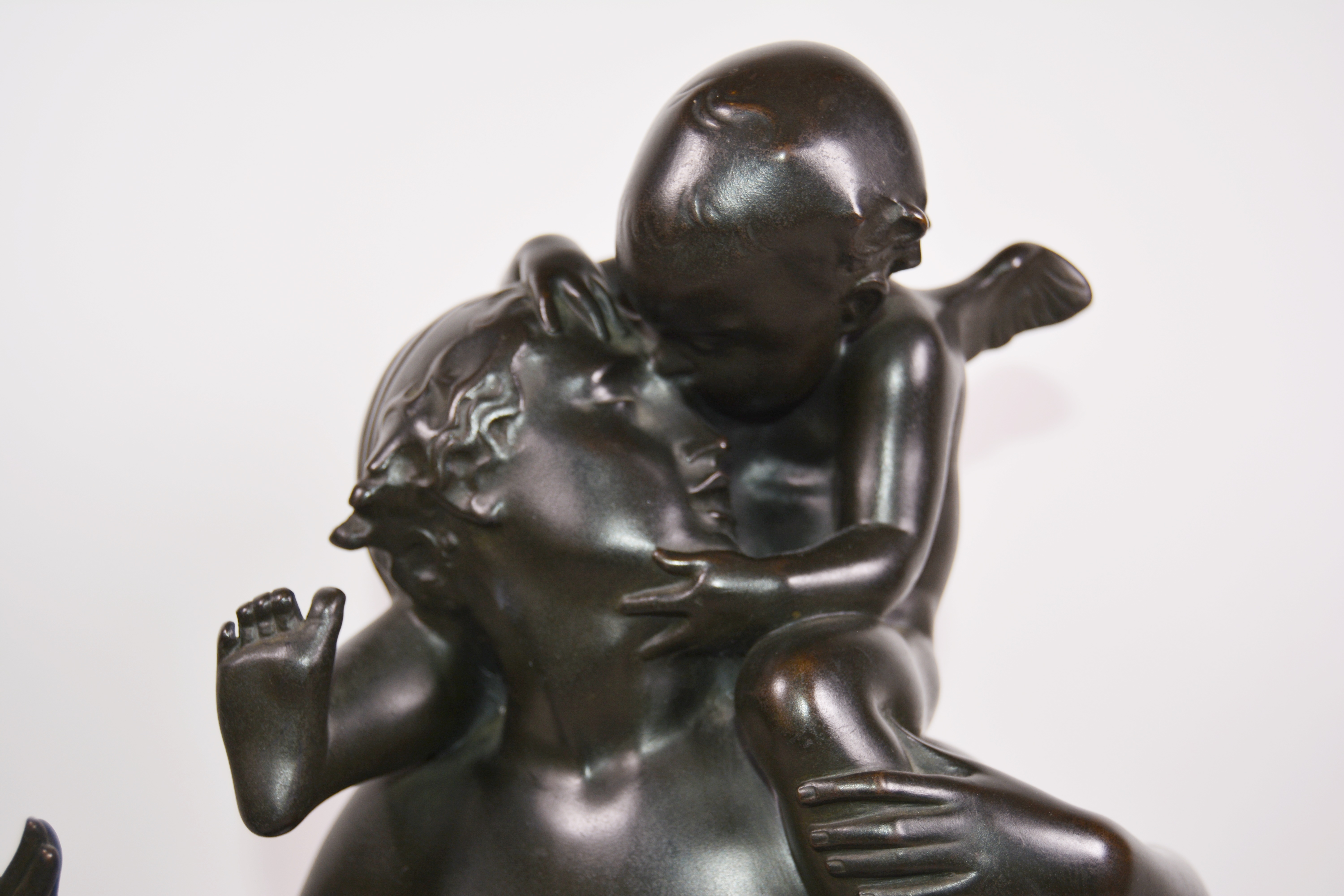 Carl Paul Jennewein Bronze Sculpture "Cupid and Psyche"
