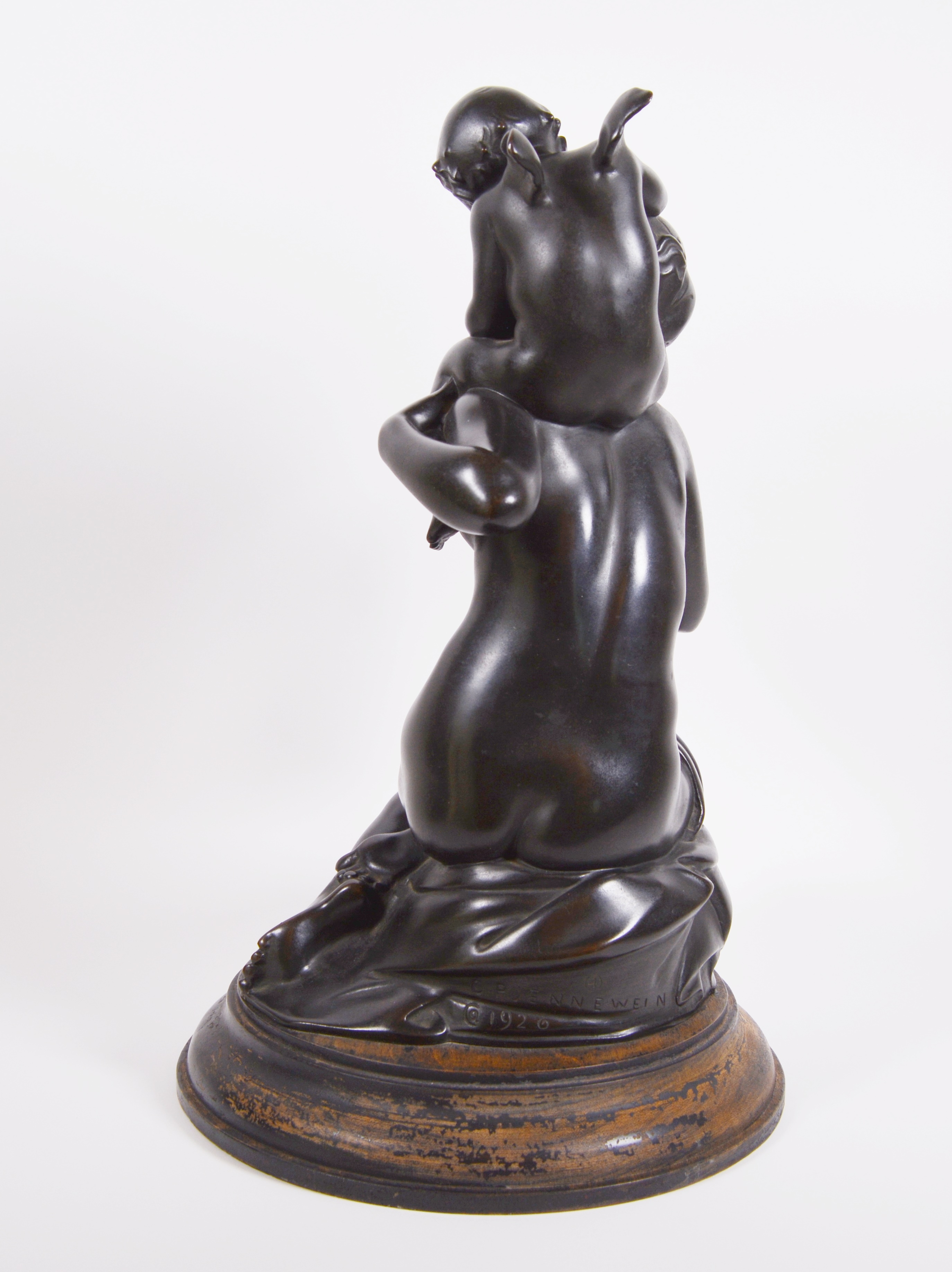 Carl Paul Jennewein Bronze Sculpture "Cupid and Psyche"