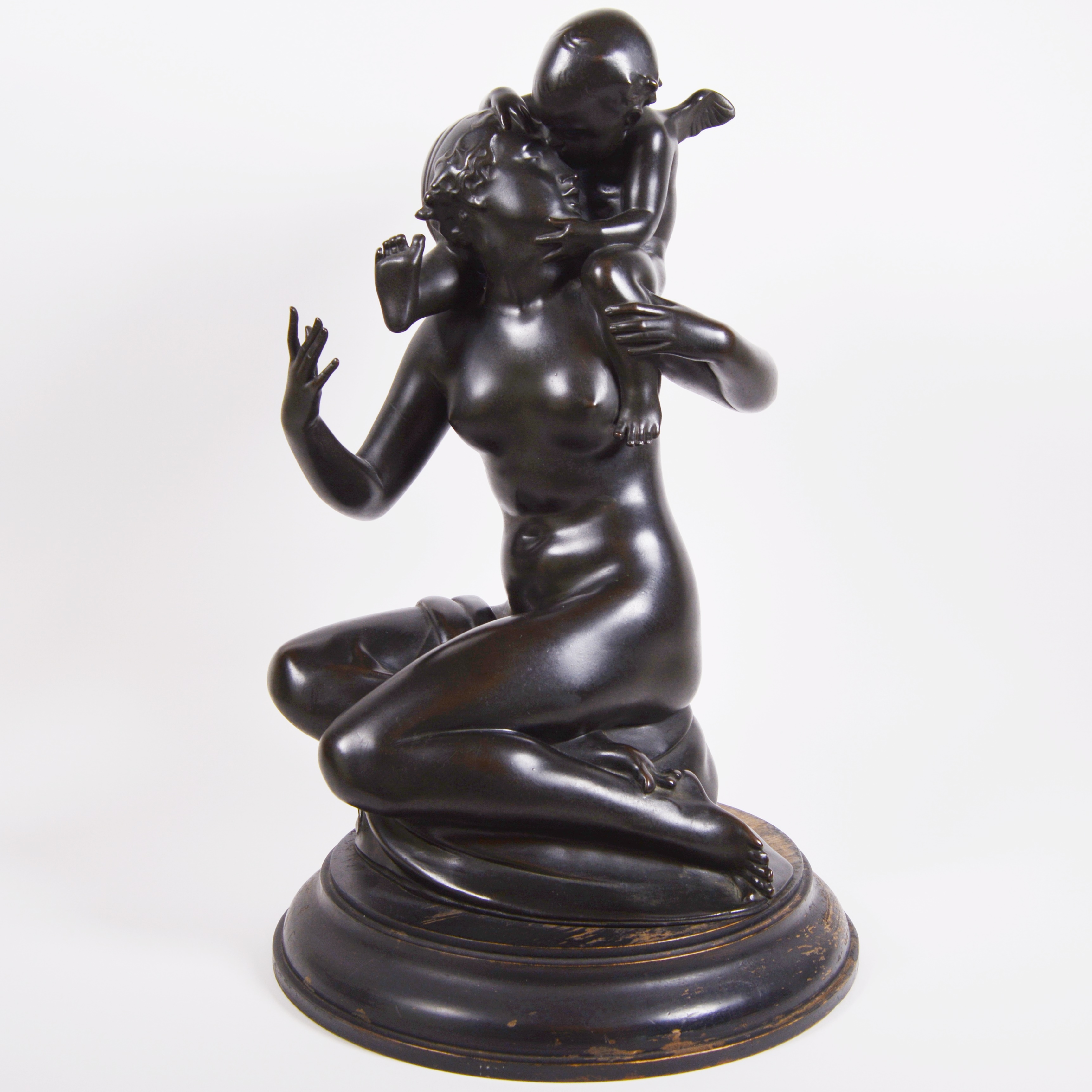 Carl Paul Jennewein Bronze Sculpture "Cupid and Psyche"