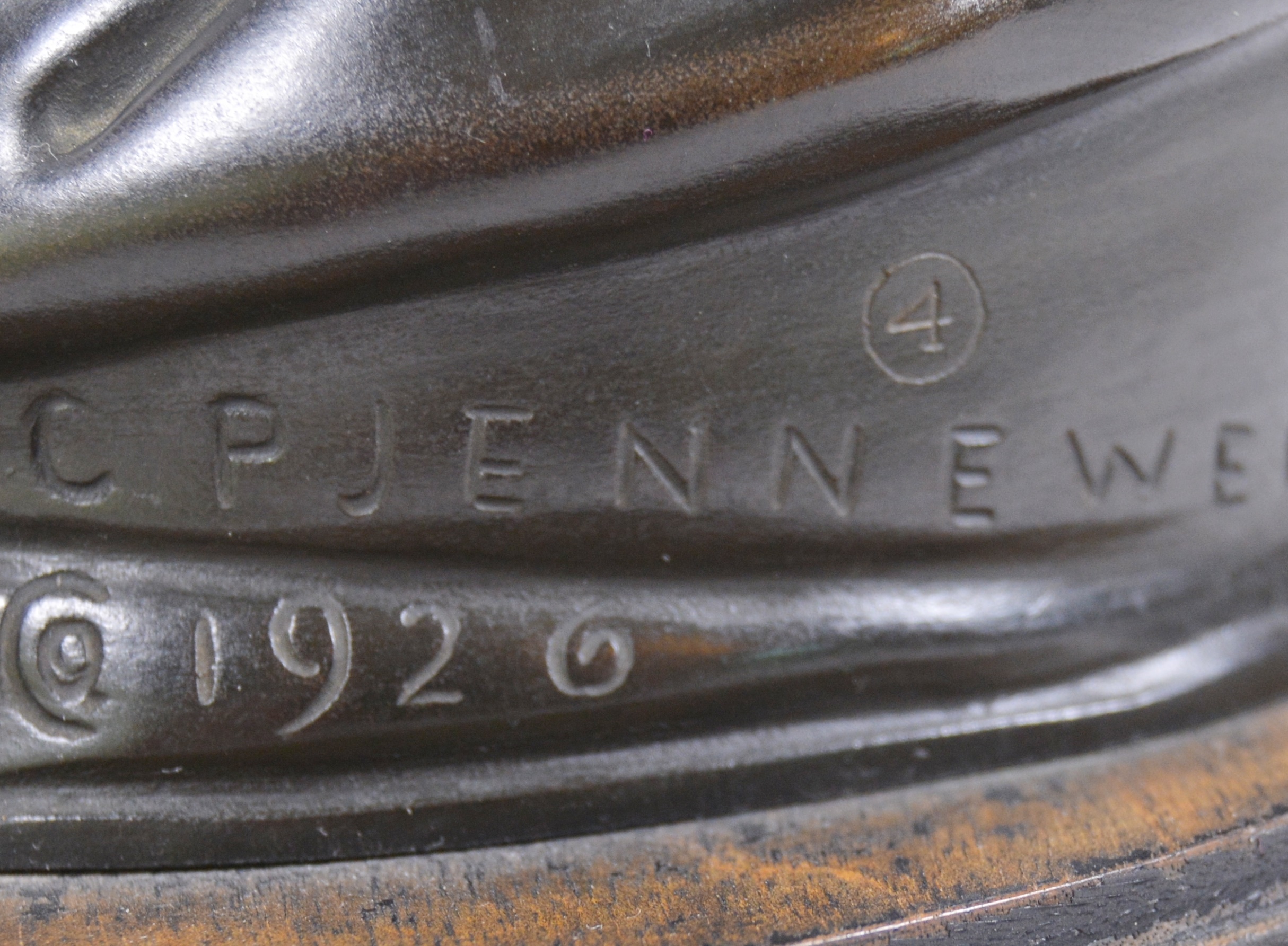 Carl Paul Jennewein Bronze Sculpture "Cupid and Psyche"