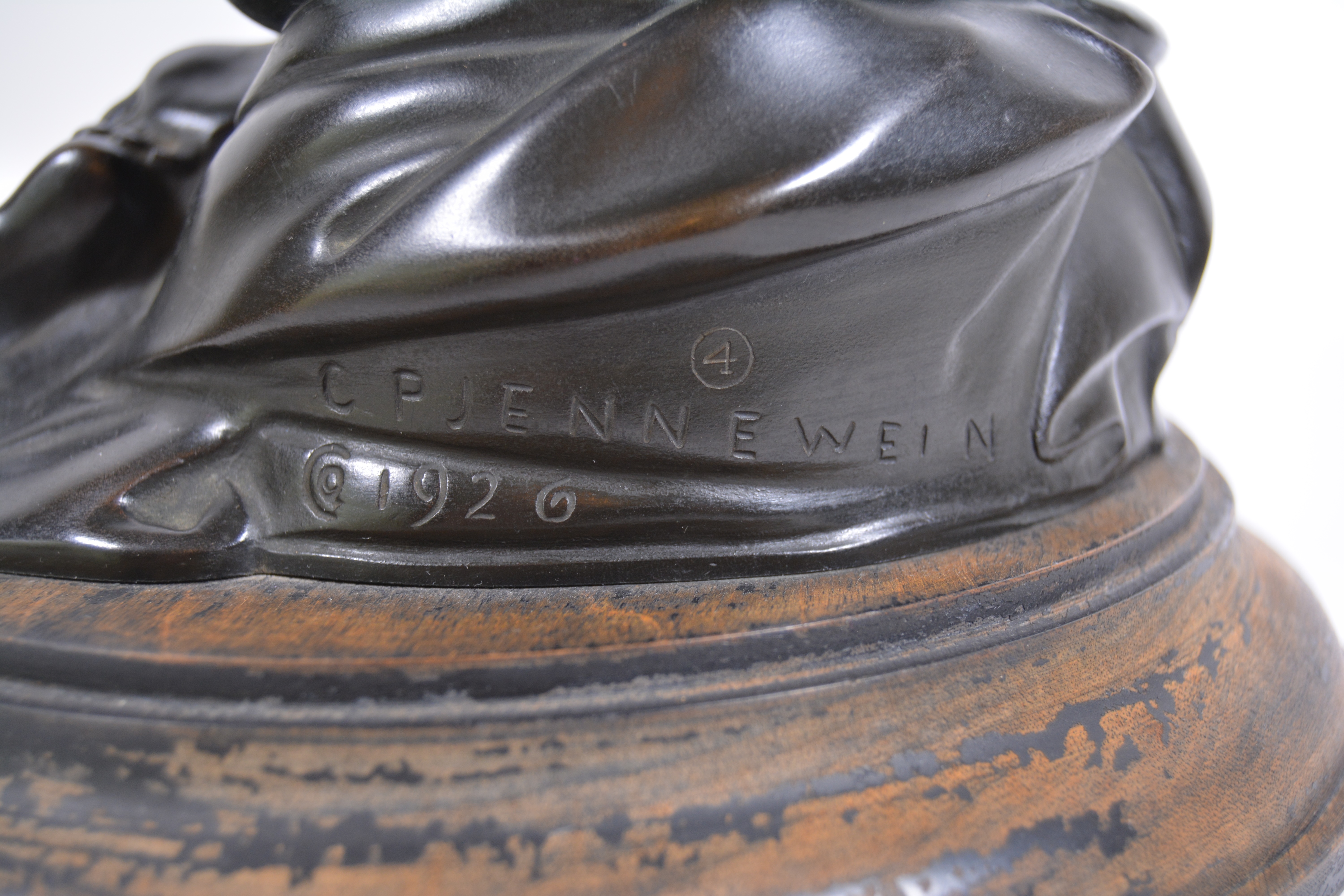 Carl Paul Jennewein Bronze Sculpture "Cupid and Psyche"