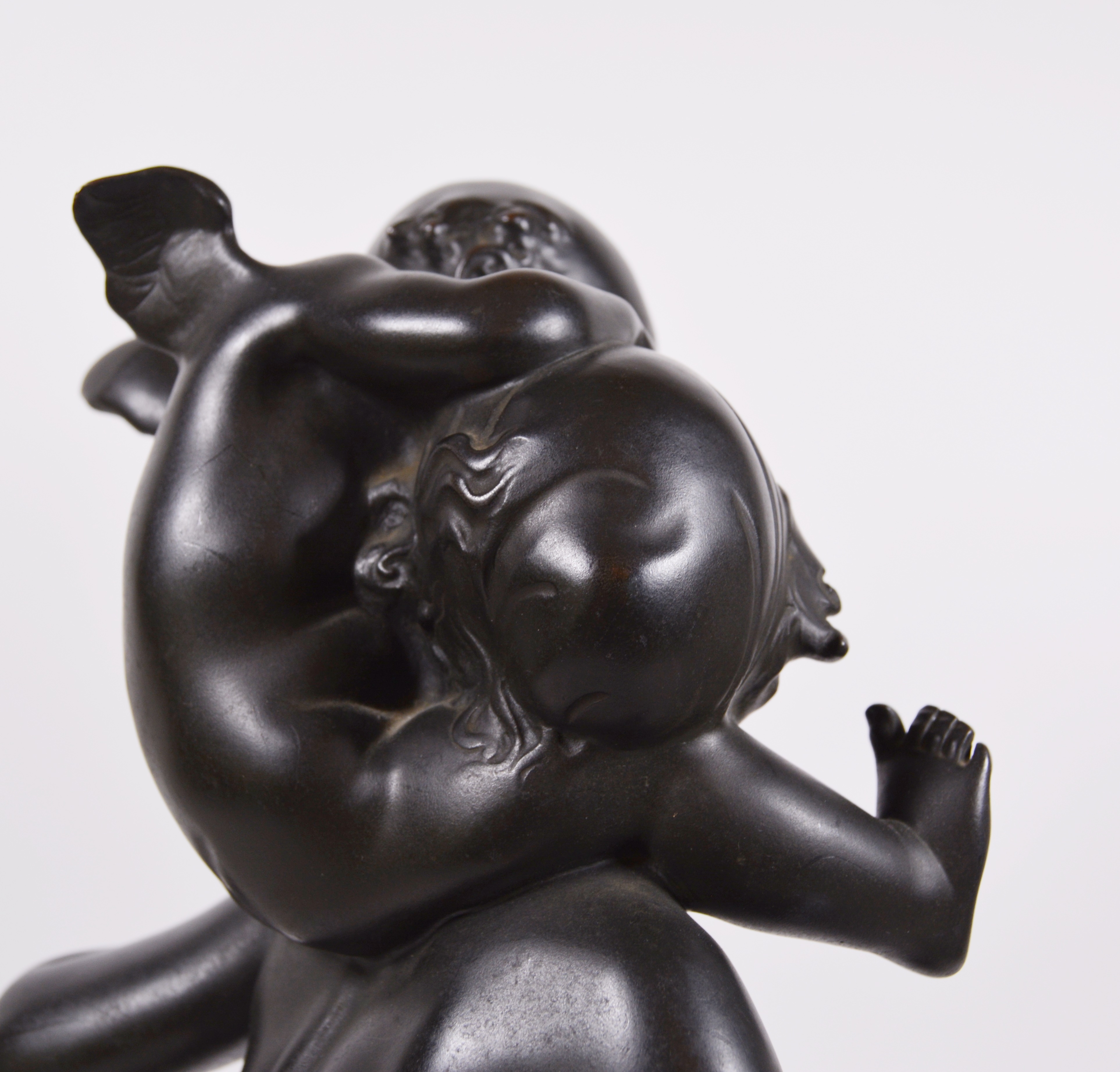 Carl Paul Jennewein Bronze Sculpture "Cupid and Psyche"