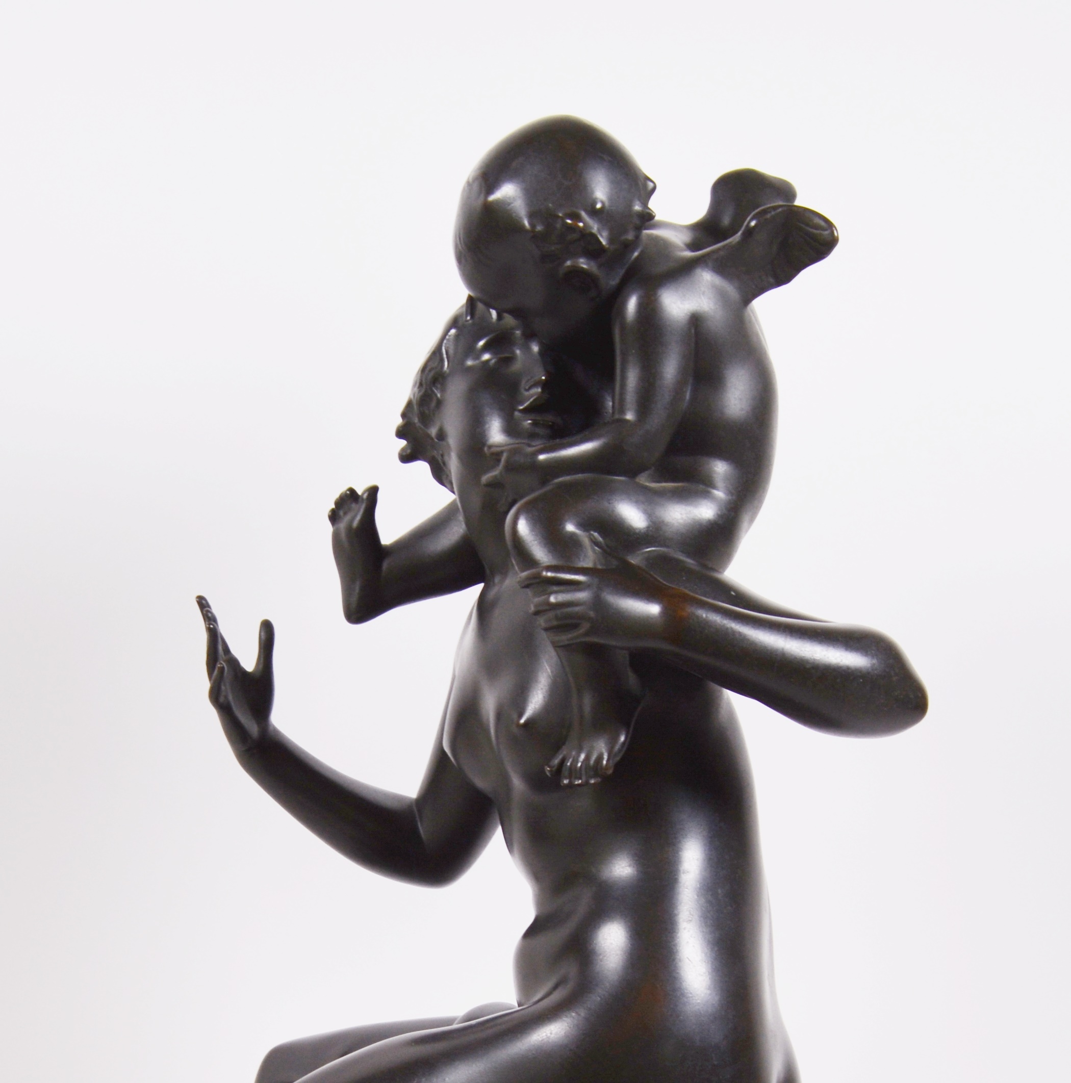 Carl Paul Jennewein Bronze Sculpture "Cupid and Psyche"