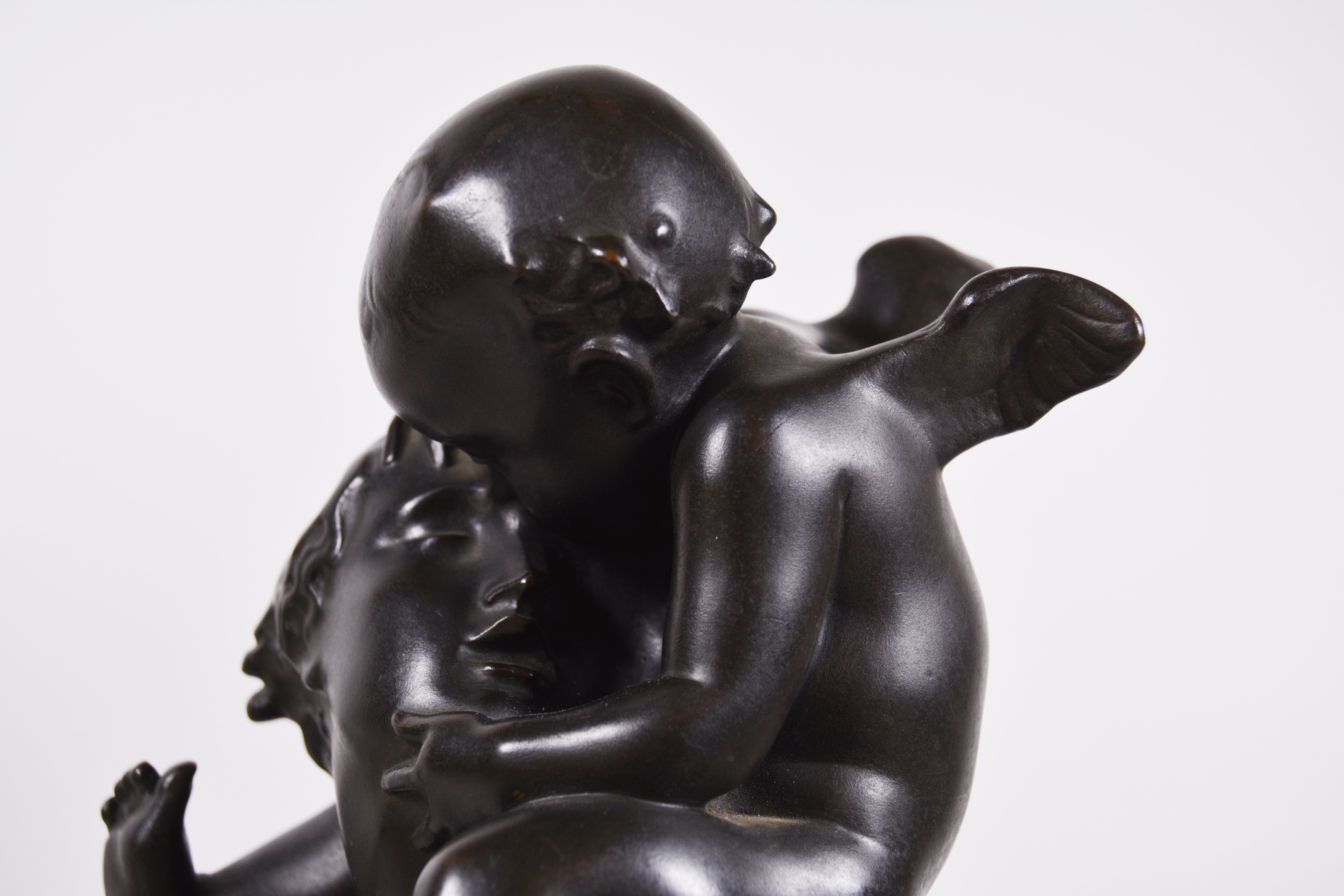 Carl Paul Jennewein Bronze Sculpture "Cupid and Psyche"