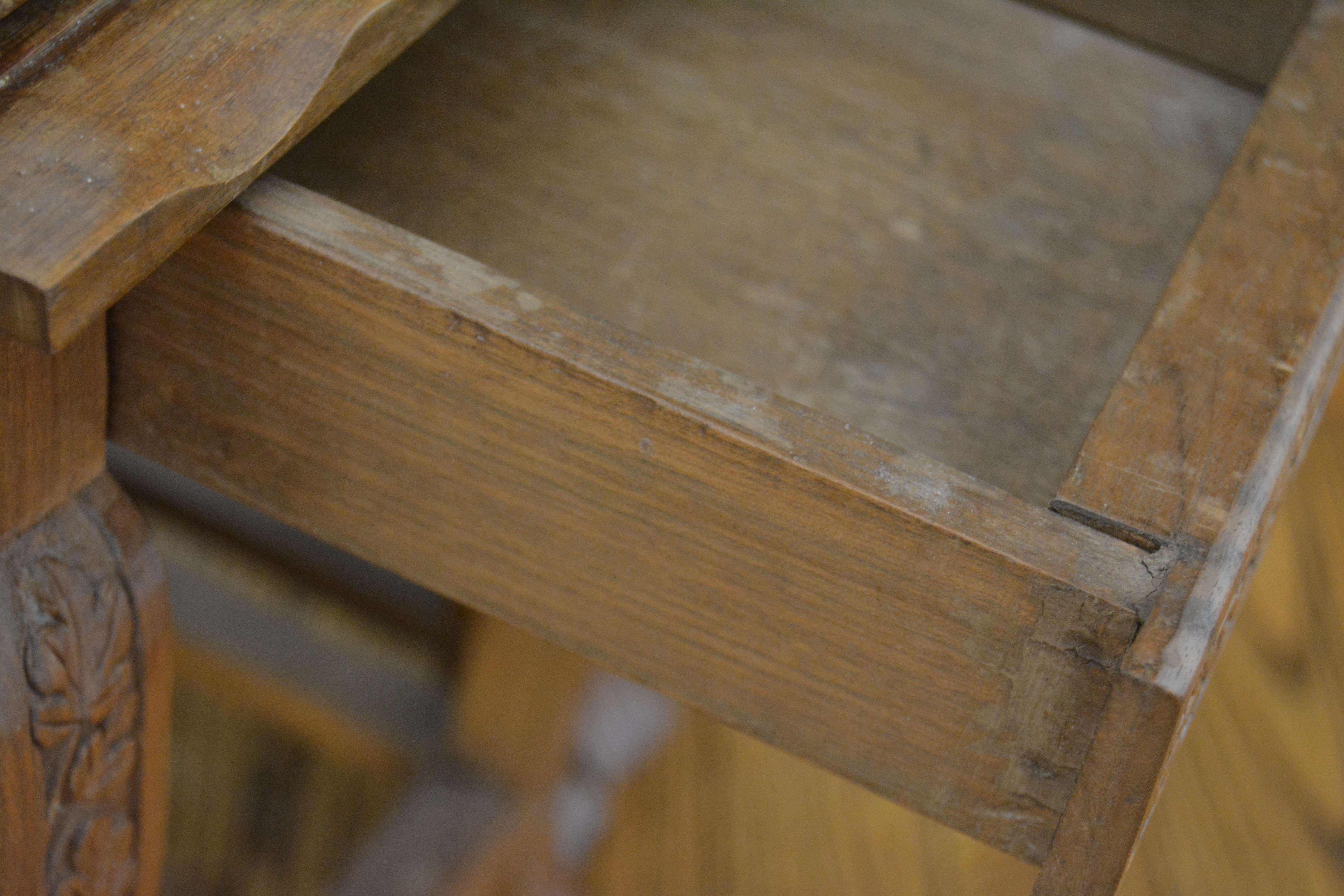 Vintage Asian Inspired Carved Nesting Tables