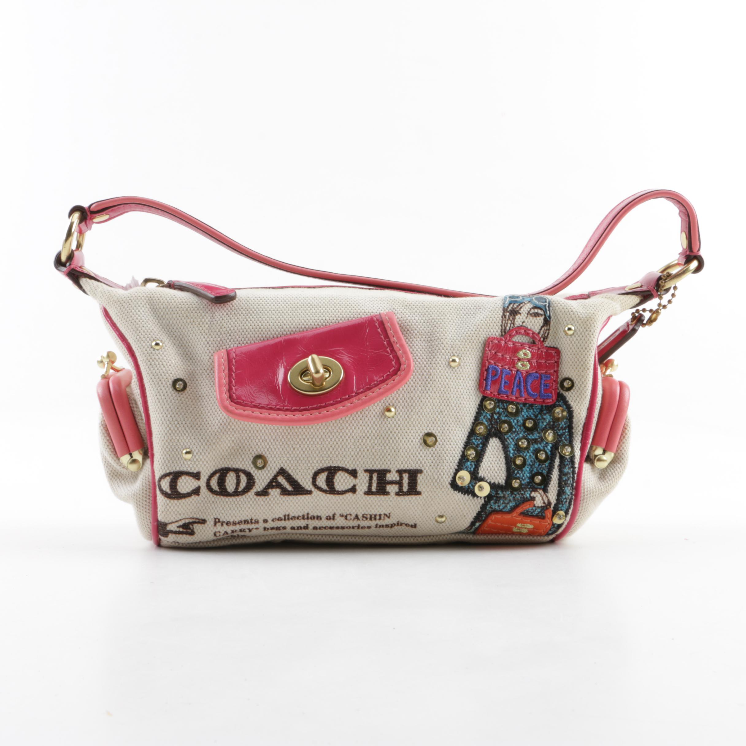 バッグ Coach Bonnie Cashin Applique Handbag Coach Blue Bonnie Cashin Print Small Crossbody Bag | eBay