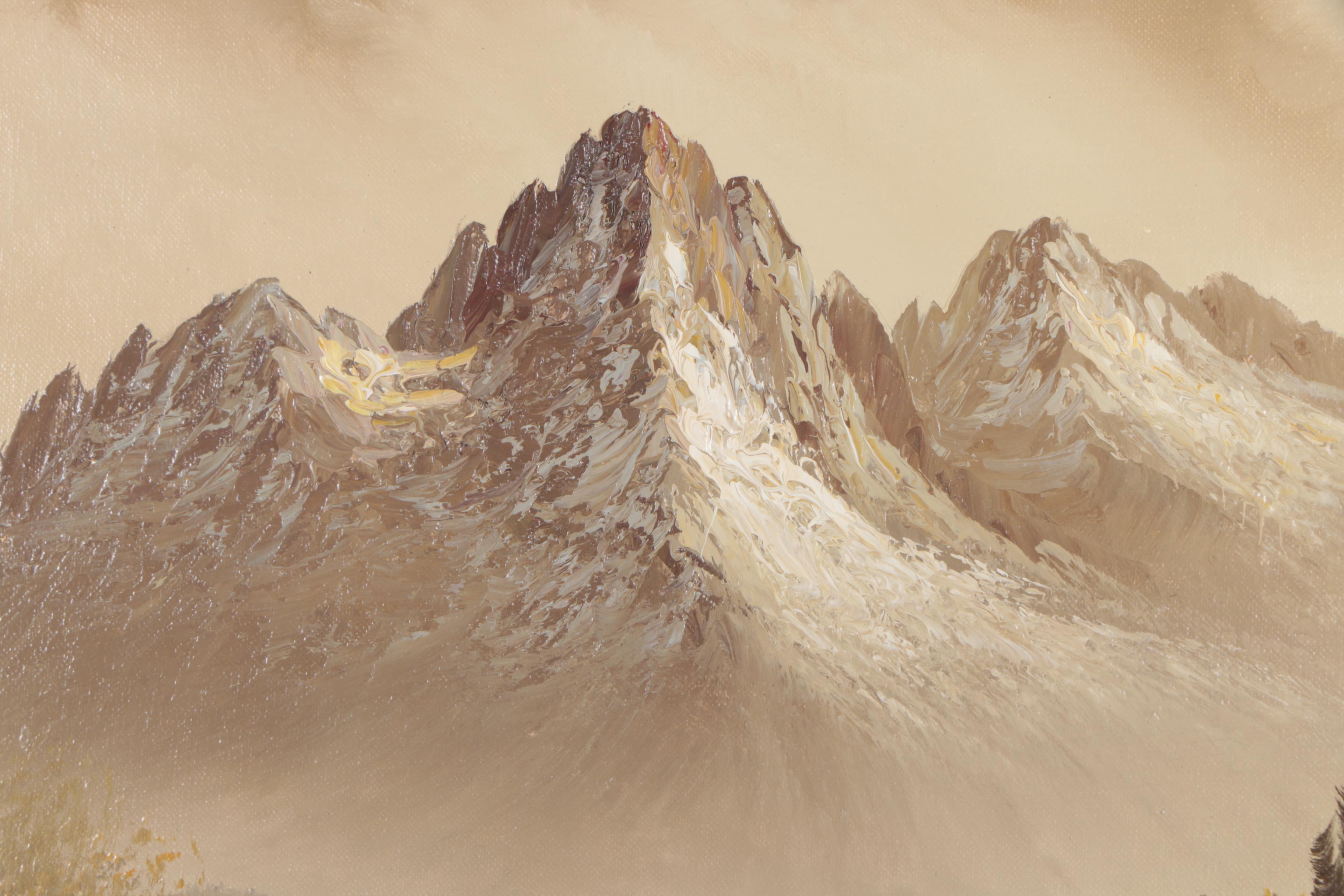 Late 20th Century Landscape Oil Painting