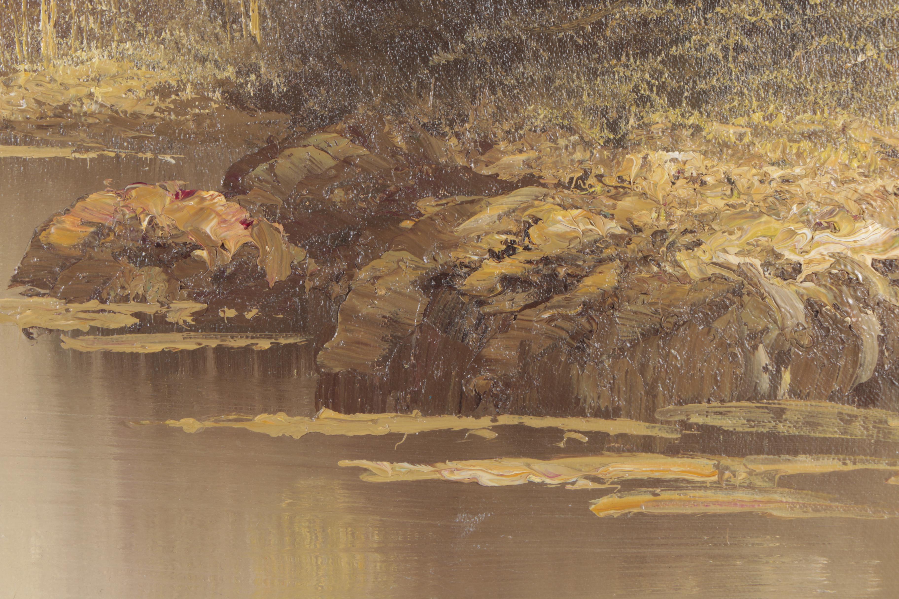 Late 20th Century Landscape Oil Painting