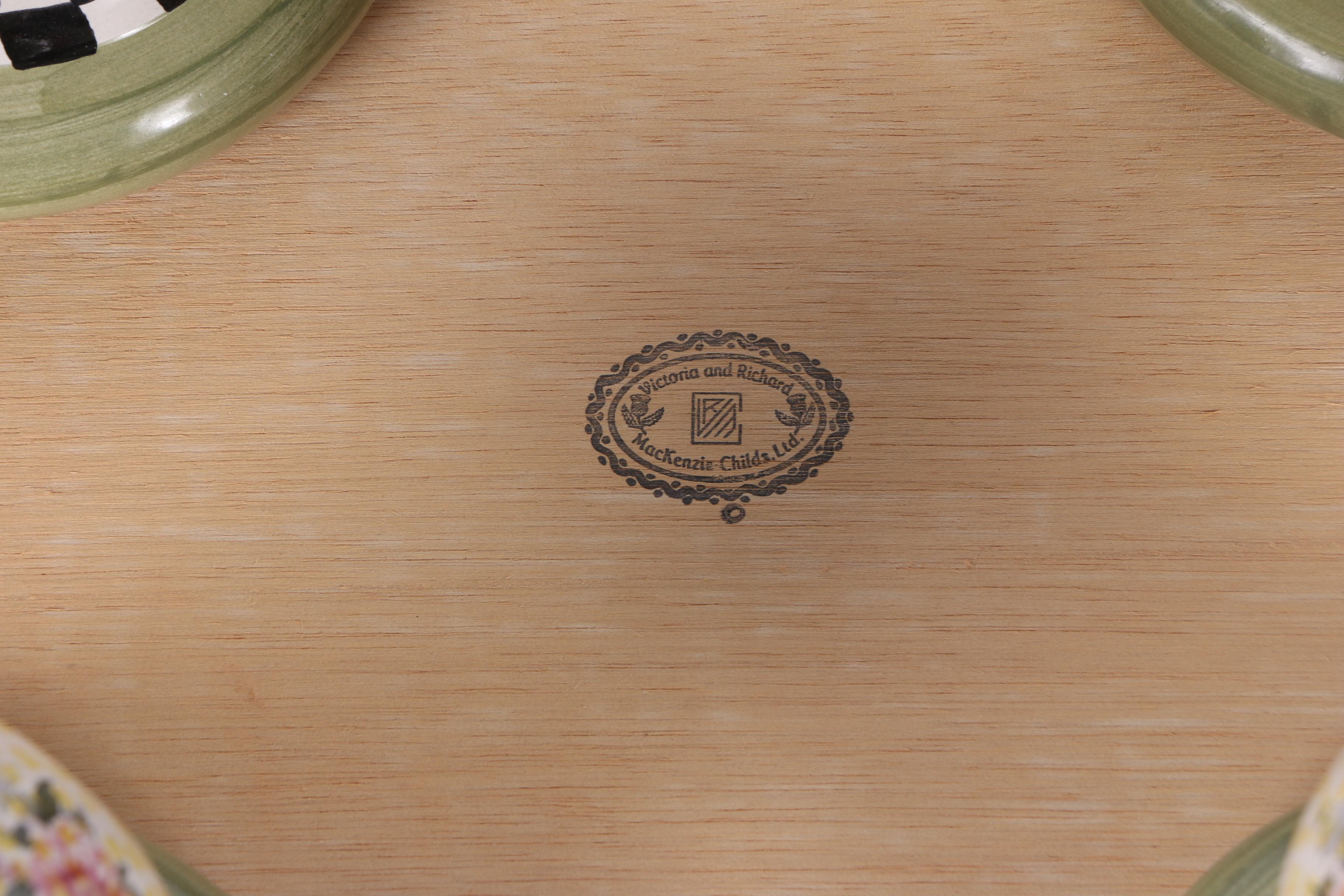 Rose Themed Footstool by MacKenzie-Childs