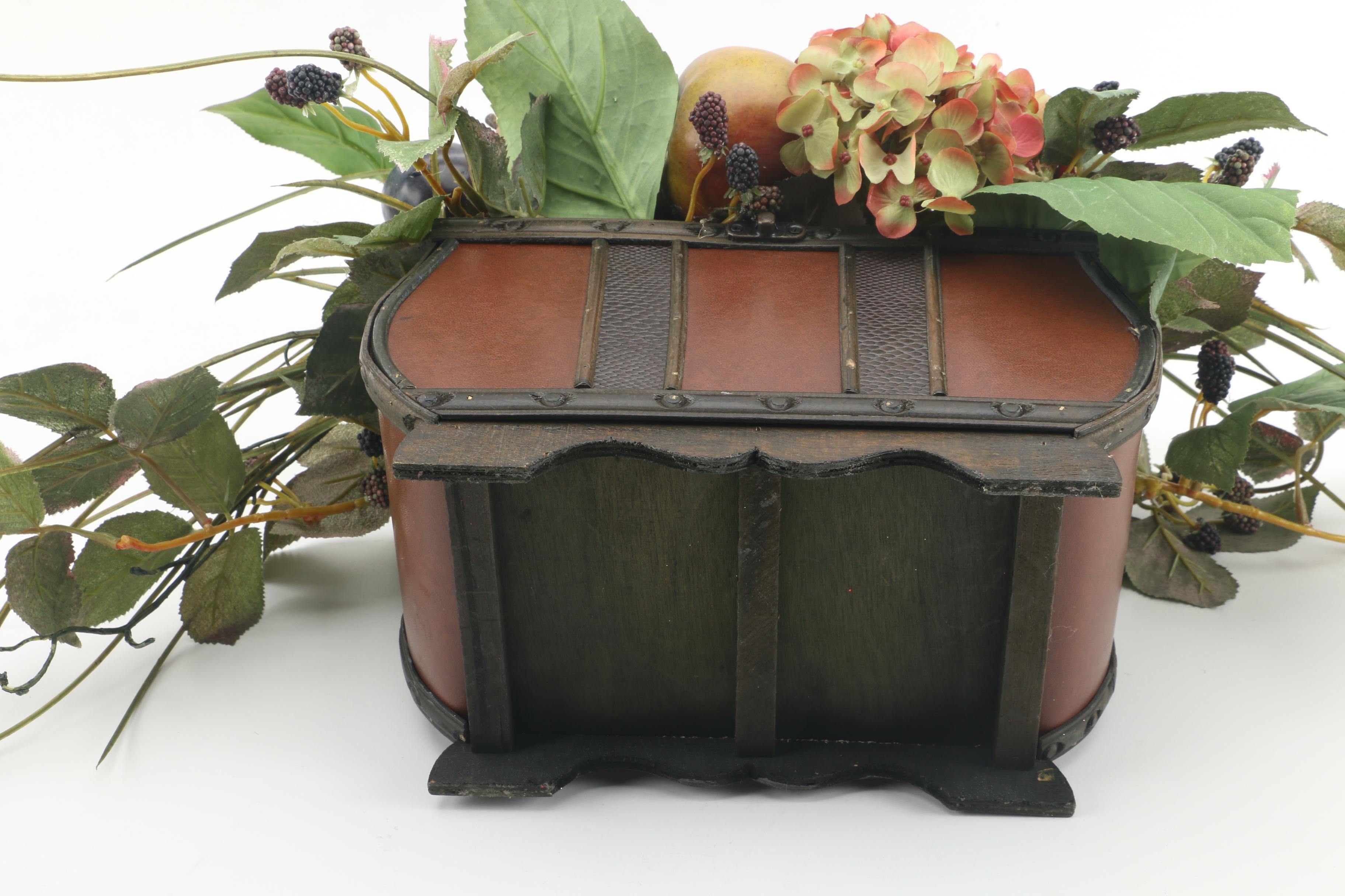 Faux Moss and Floral Arrangements with Eddie Bauer Candleholders