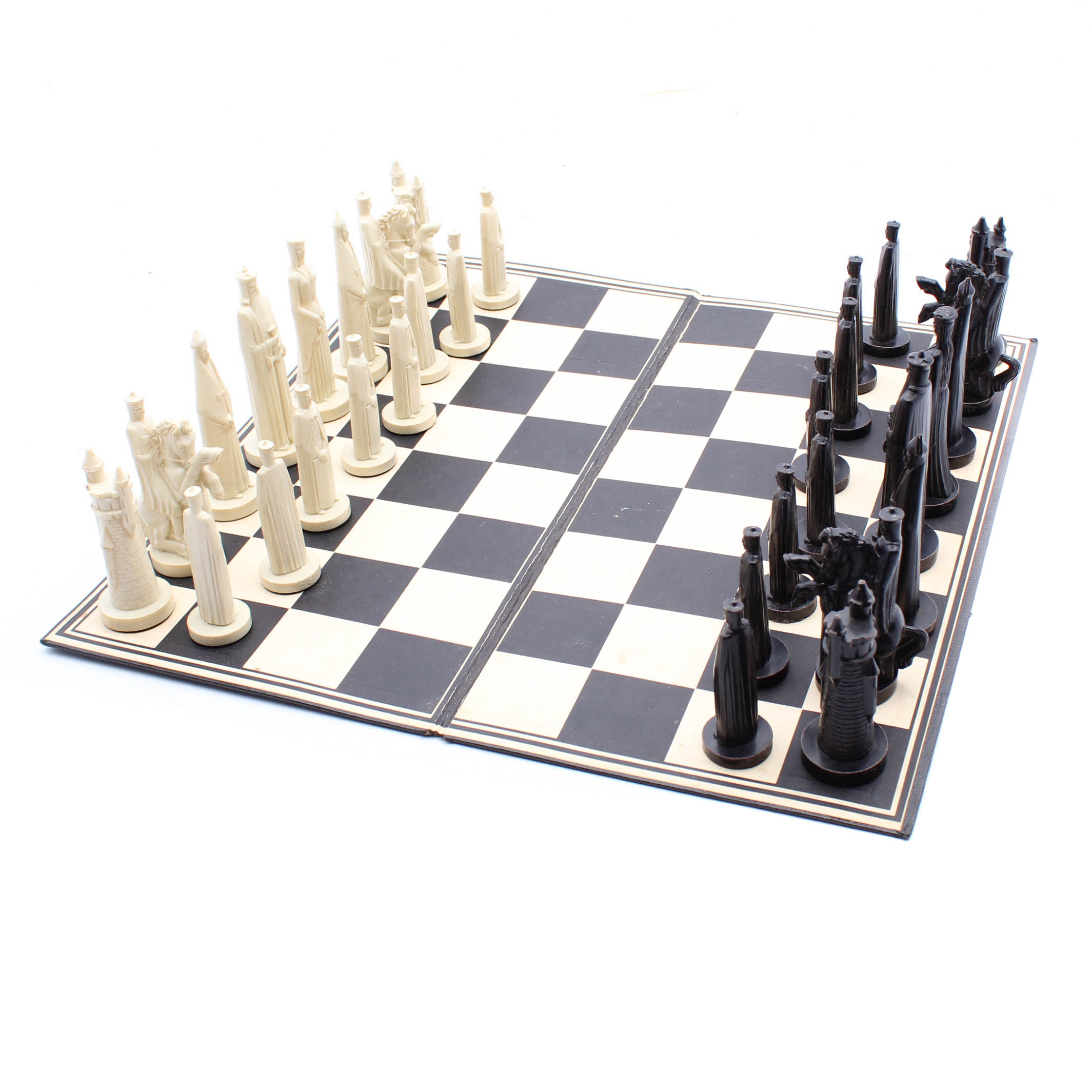 Vintage Peter Ganine Sculpted Plastic 1962 Chess Set