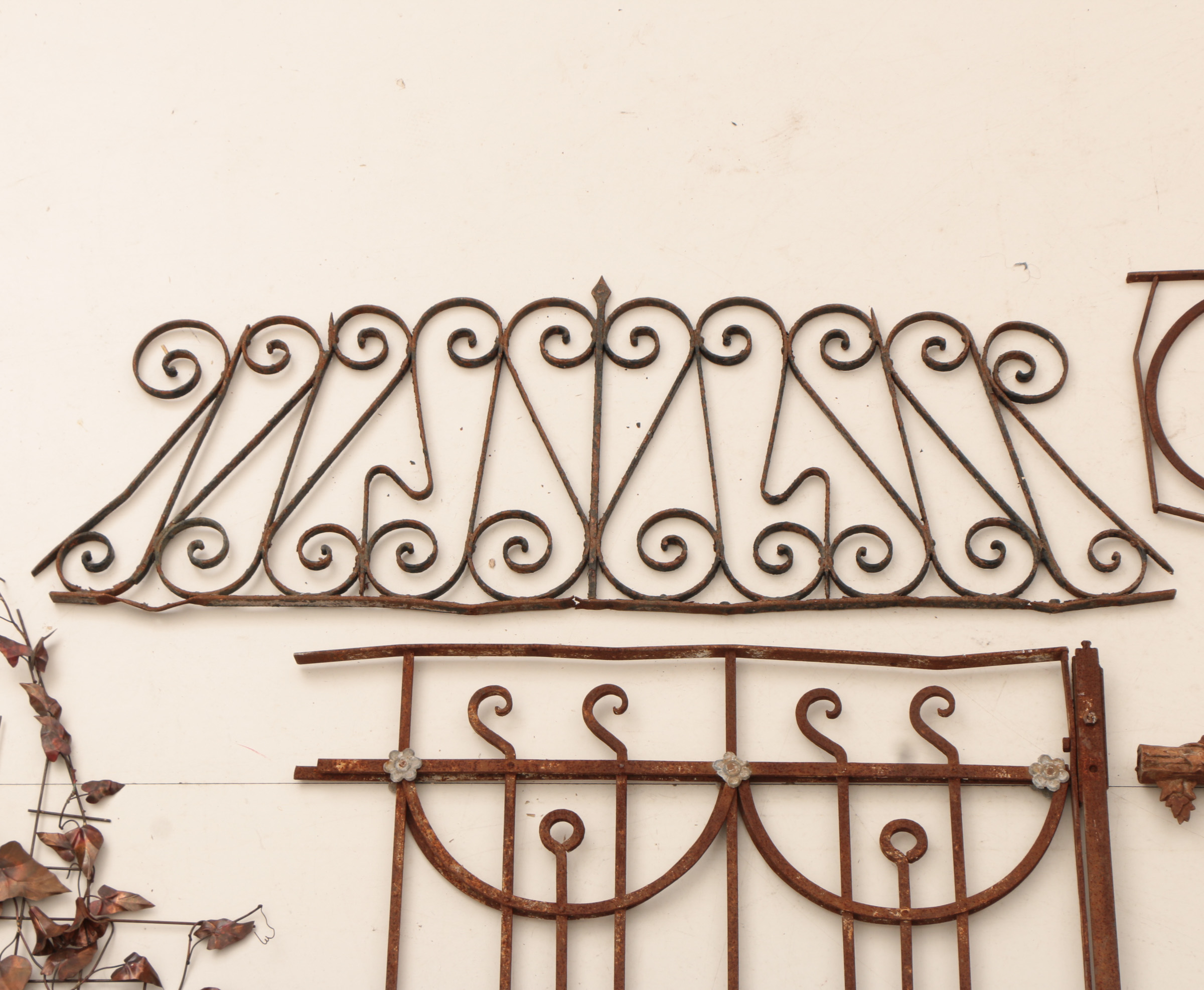 Cast Metal and Iron Garden Decor