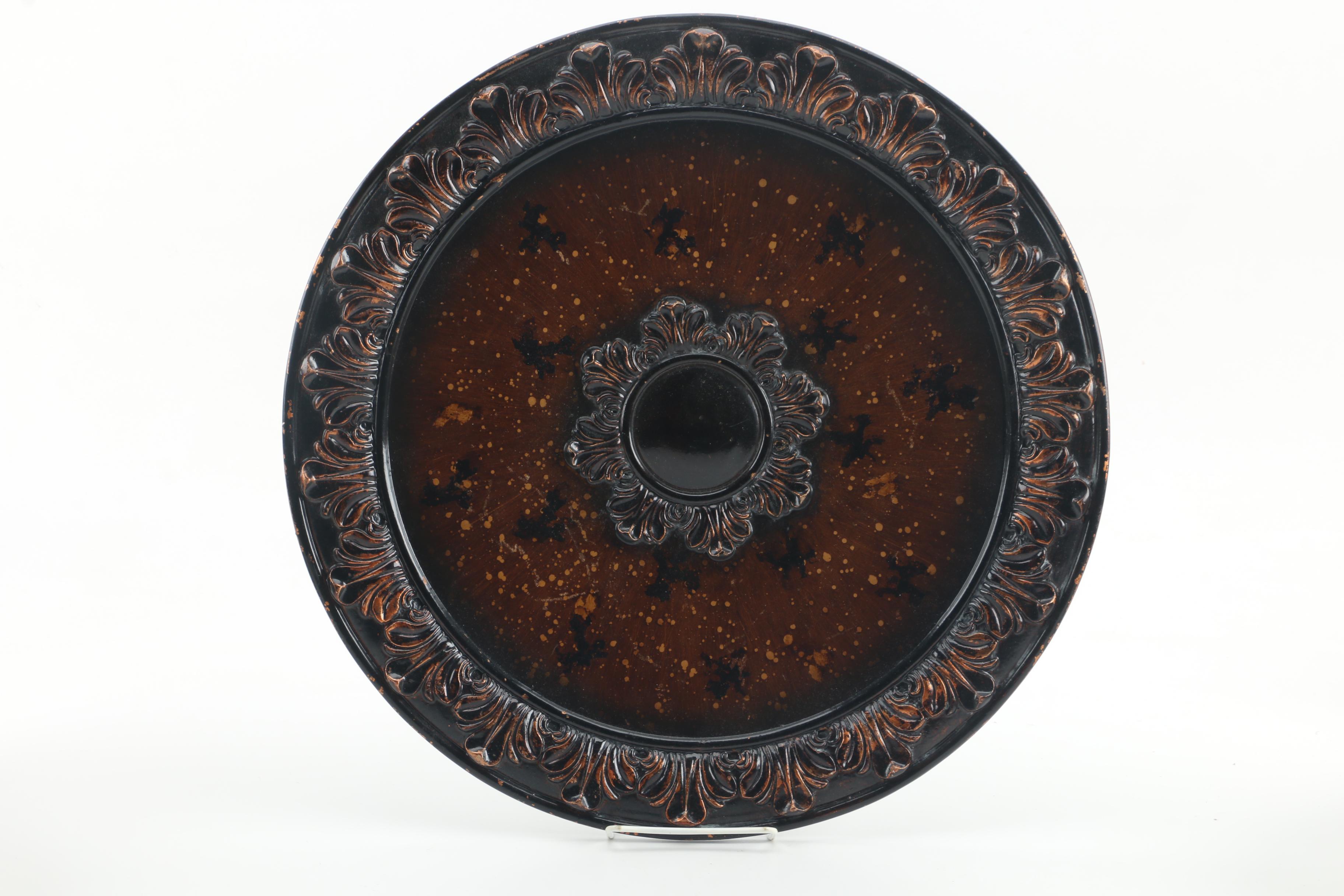 Italianate Decorative Jars, Stand, and Trays