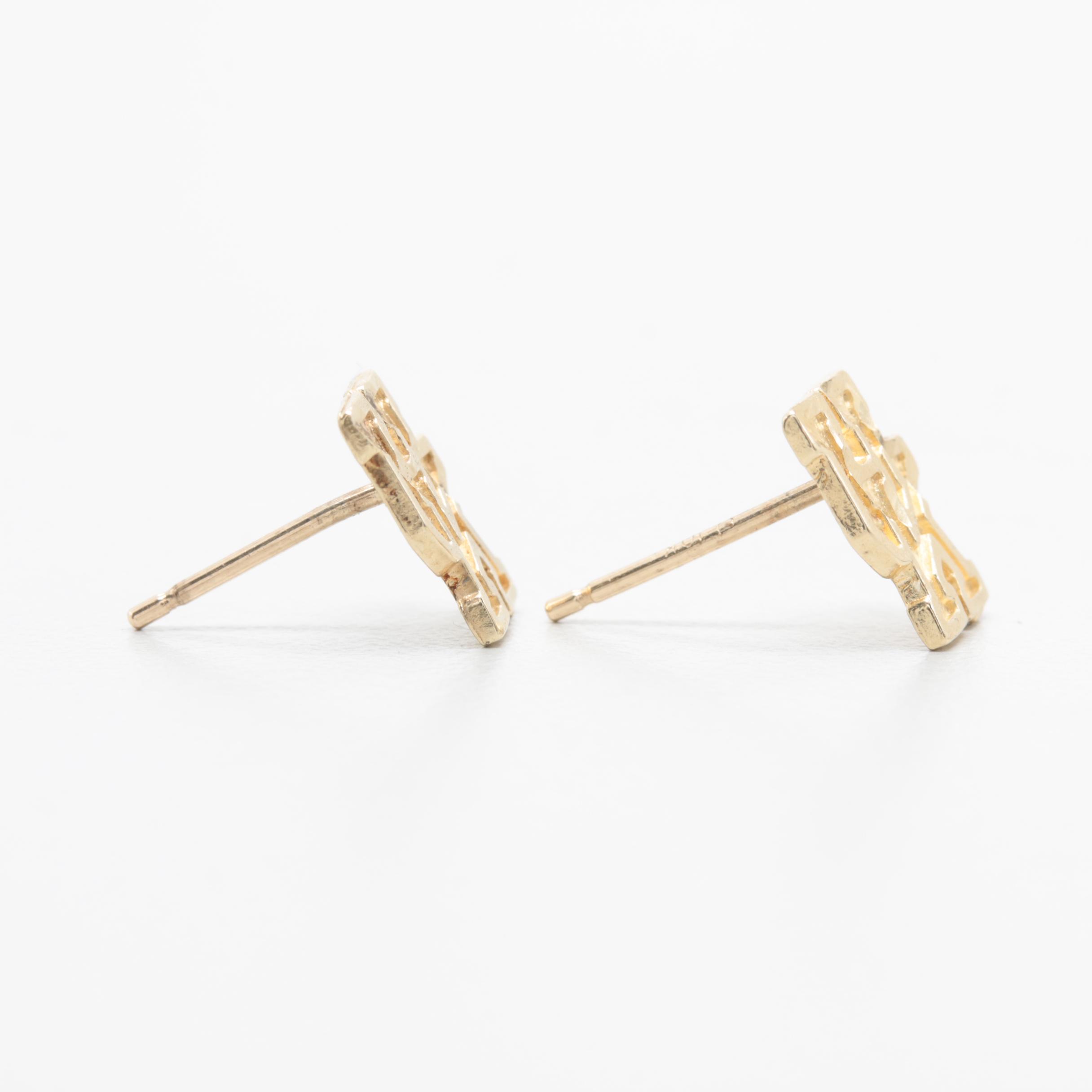 10K Yellow Gold University of Kentucky Earrings