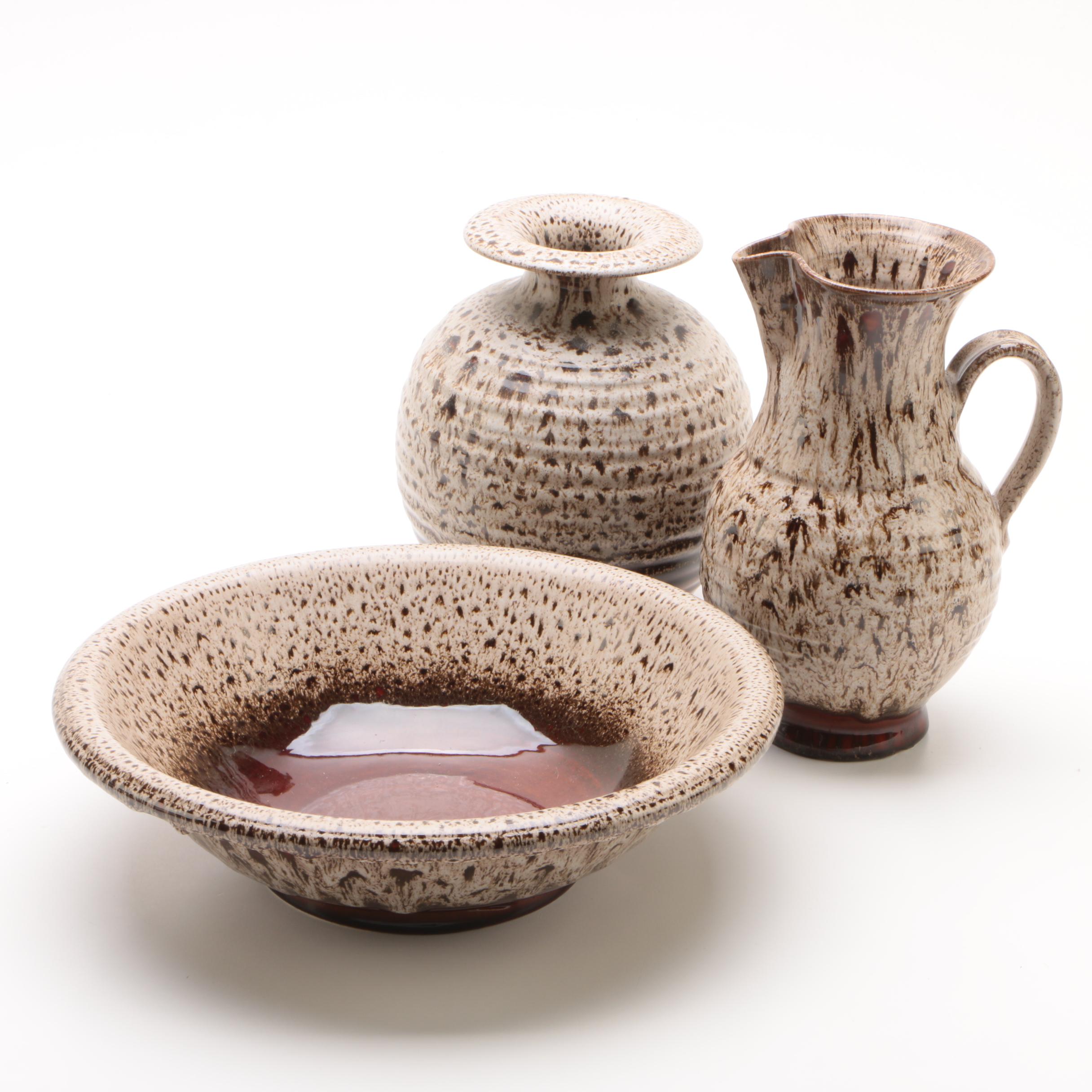 Signed Sebastiano Maglio Haeger Vase and Vessels