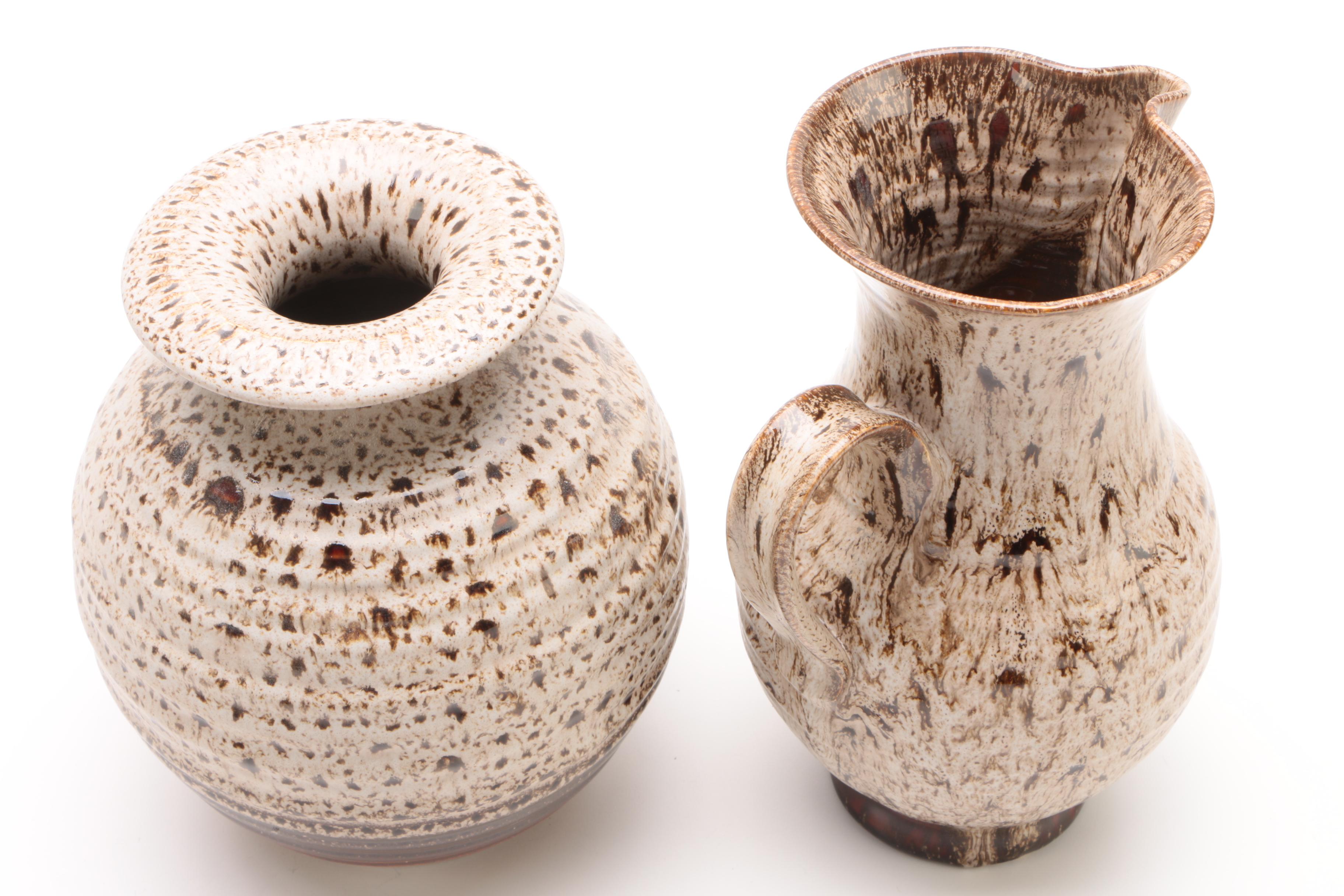 Signed Sebastiano Maglio Haeger Vase and Vessels