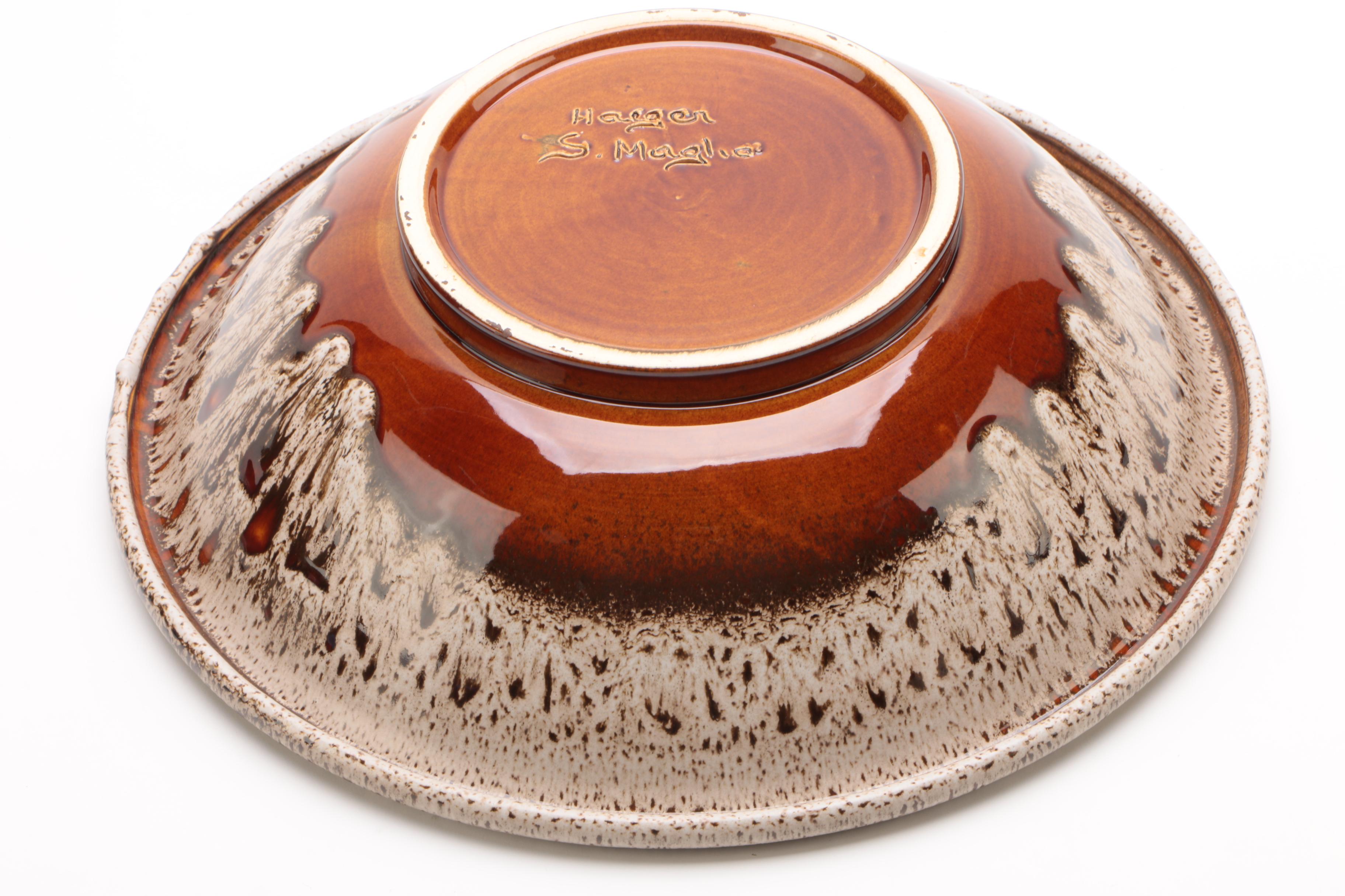 Signed Sebastiano Maglio Haeger Vase and Vessels