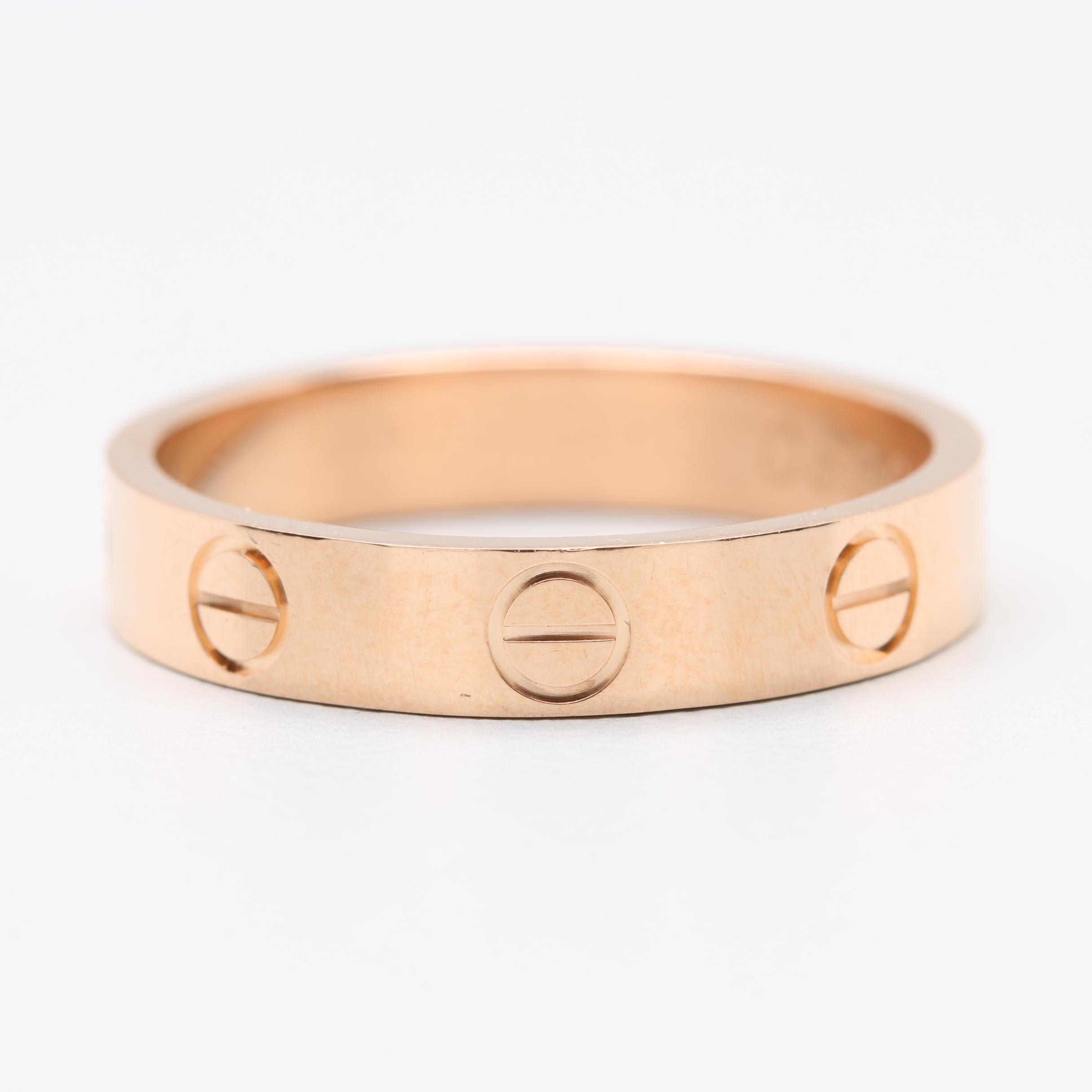 Cartier 18K Rose Gold Ring