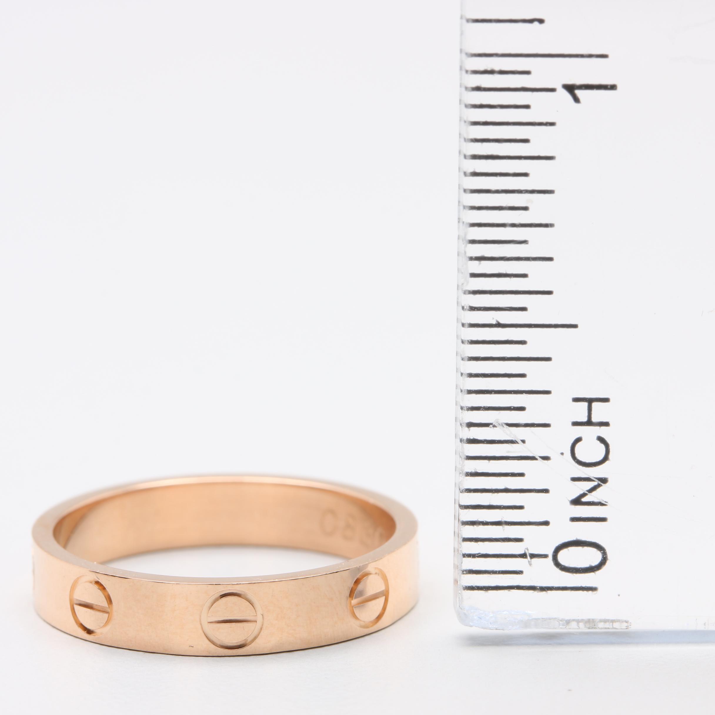 Cartier 18K Rose Gold Ring