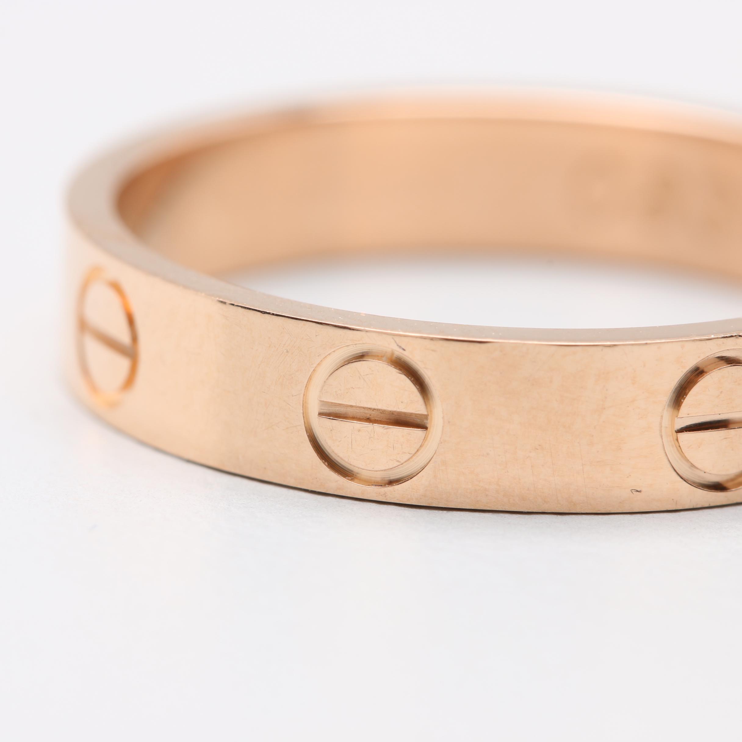 Cartier 18K Rose Gold Ring