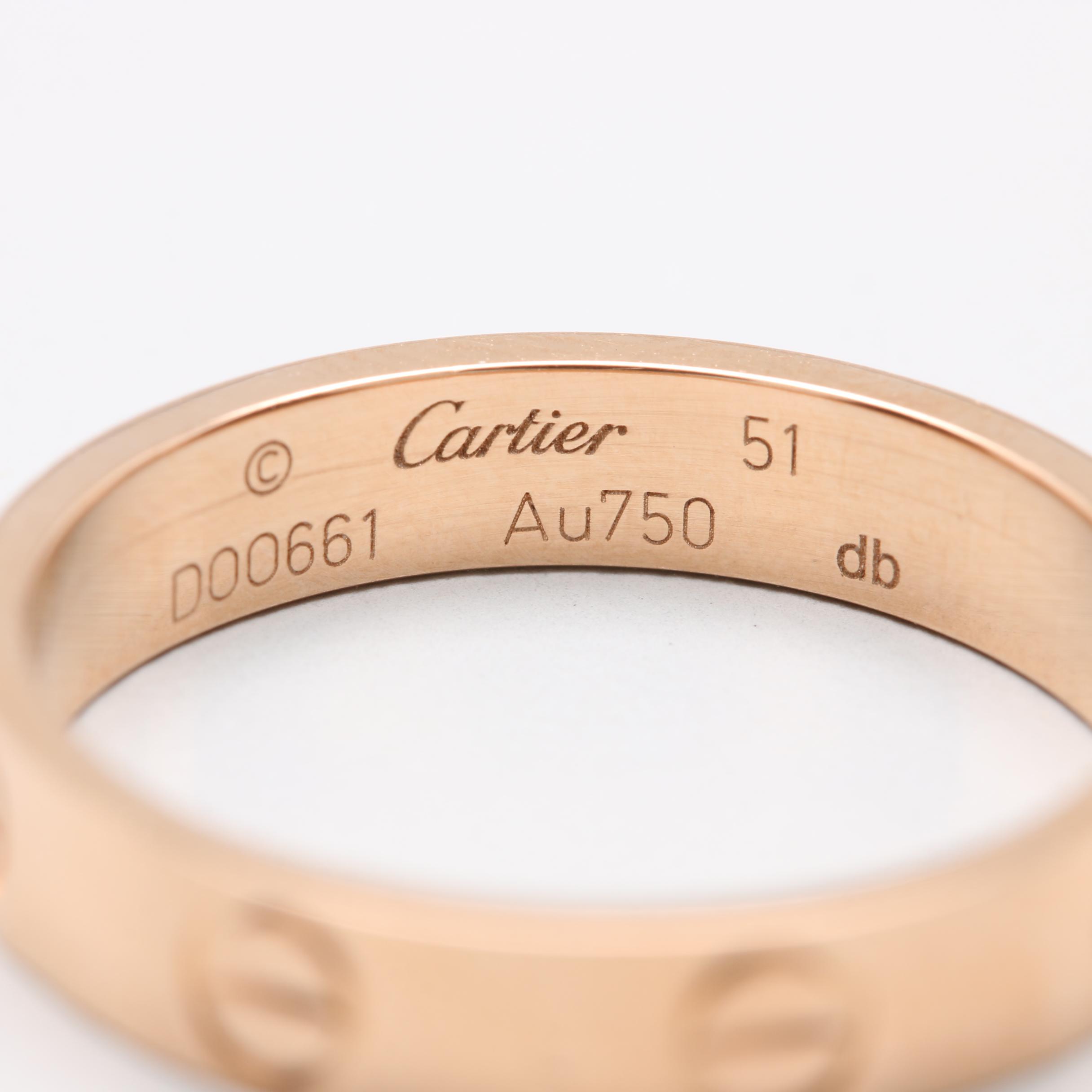 Cartier 18K Rose Gold Ring