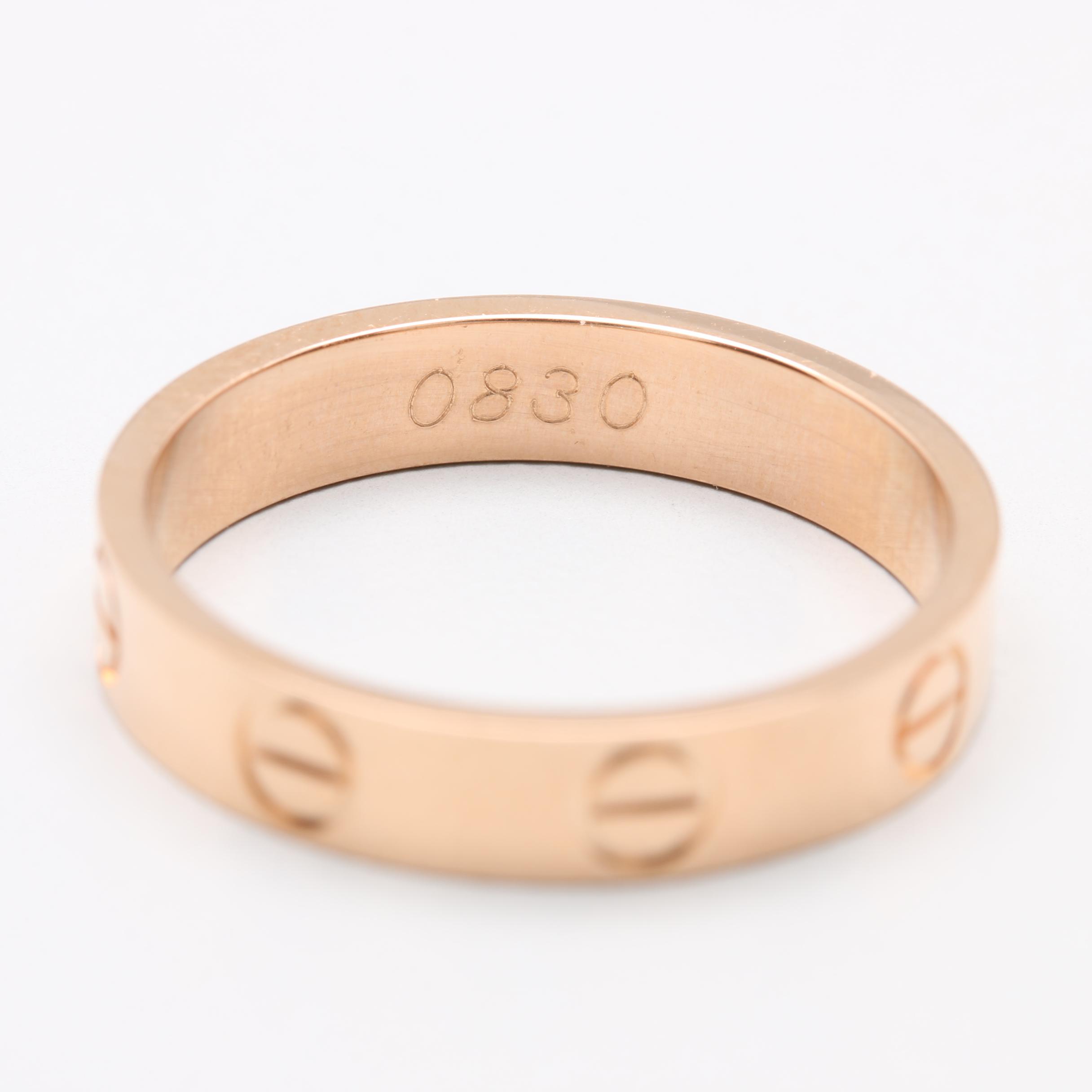 Cartier 18K Rose Gold Ring