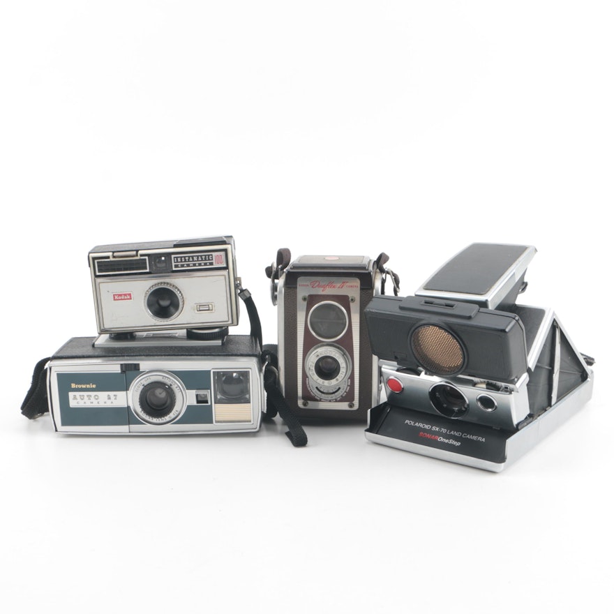 Vintage Kodak and Polaroid Cameras