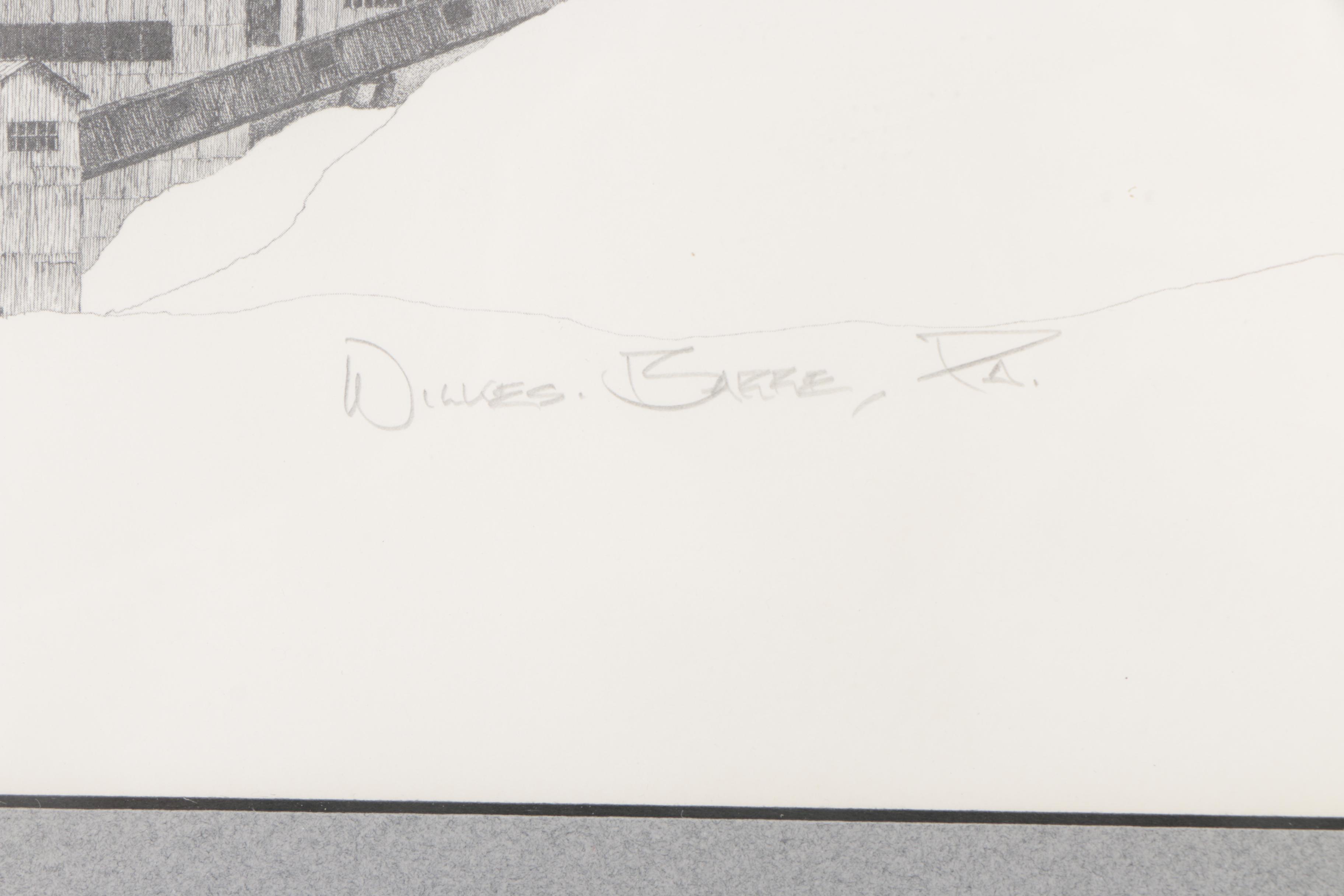 Frederick W. Bartlett II Halftones "Dorrance Coal Mine" and "Susquehanna #7"