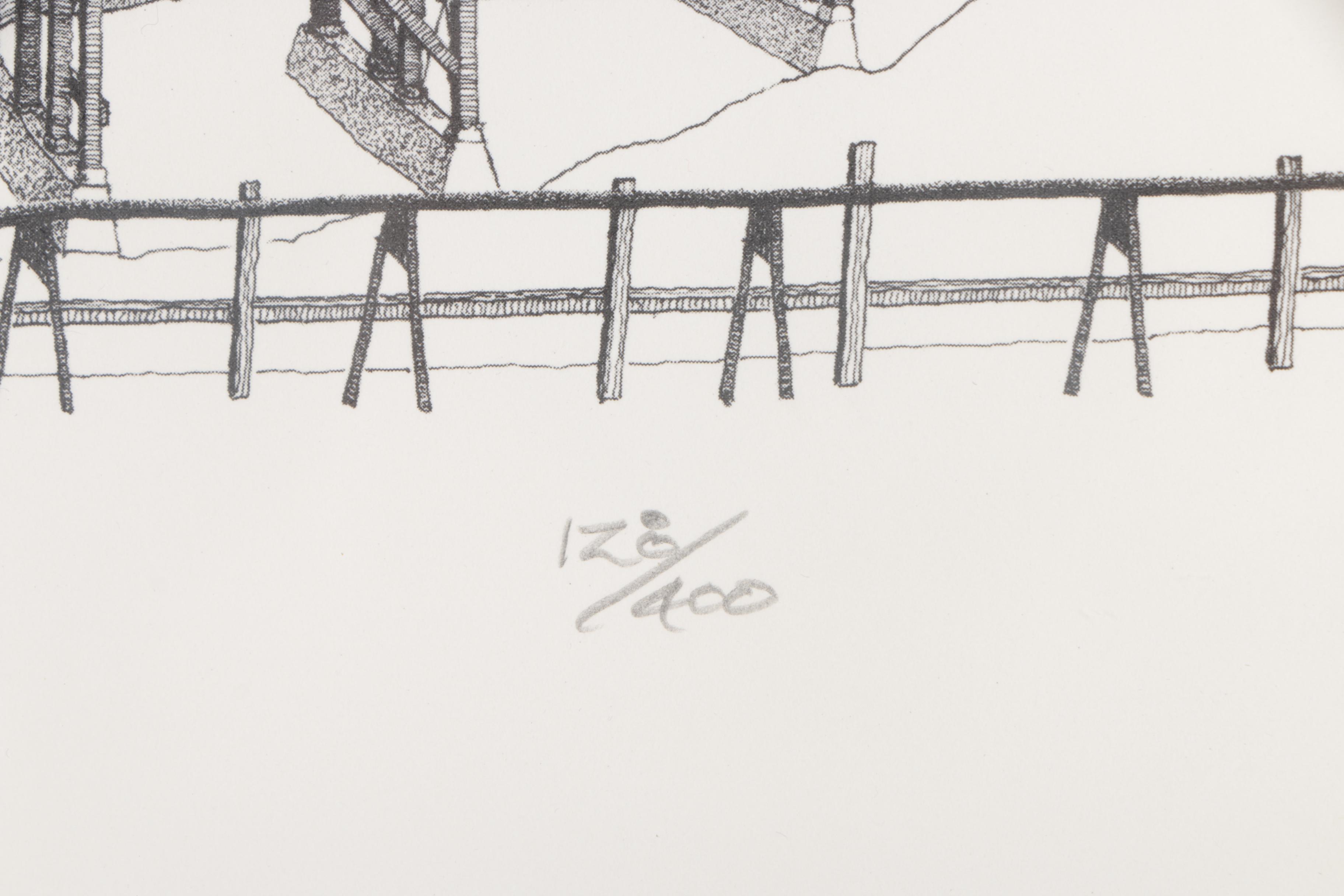 Frederick W. Bartlett II Halftones "Dorrance Coal Mine" and "Susquehanna #7"