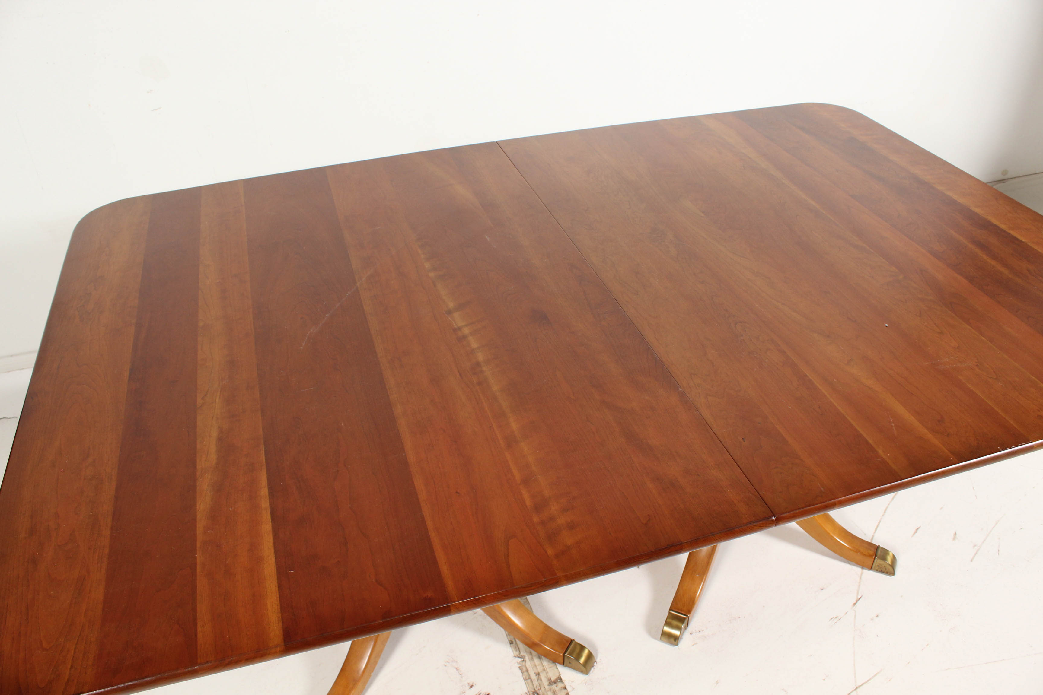 Leopold Stickley Expandable Double-Pedestal Dining Table