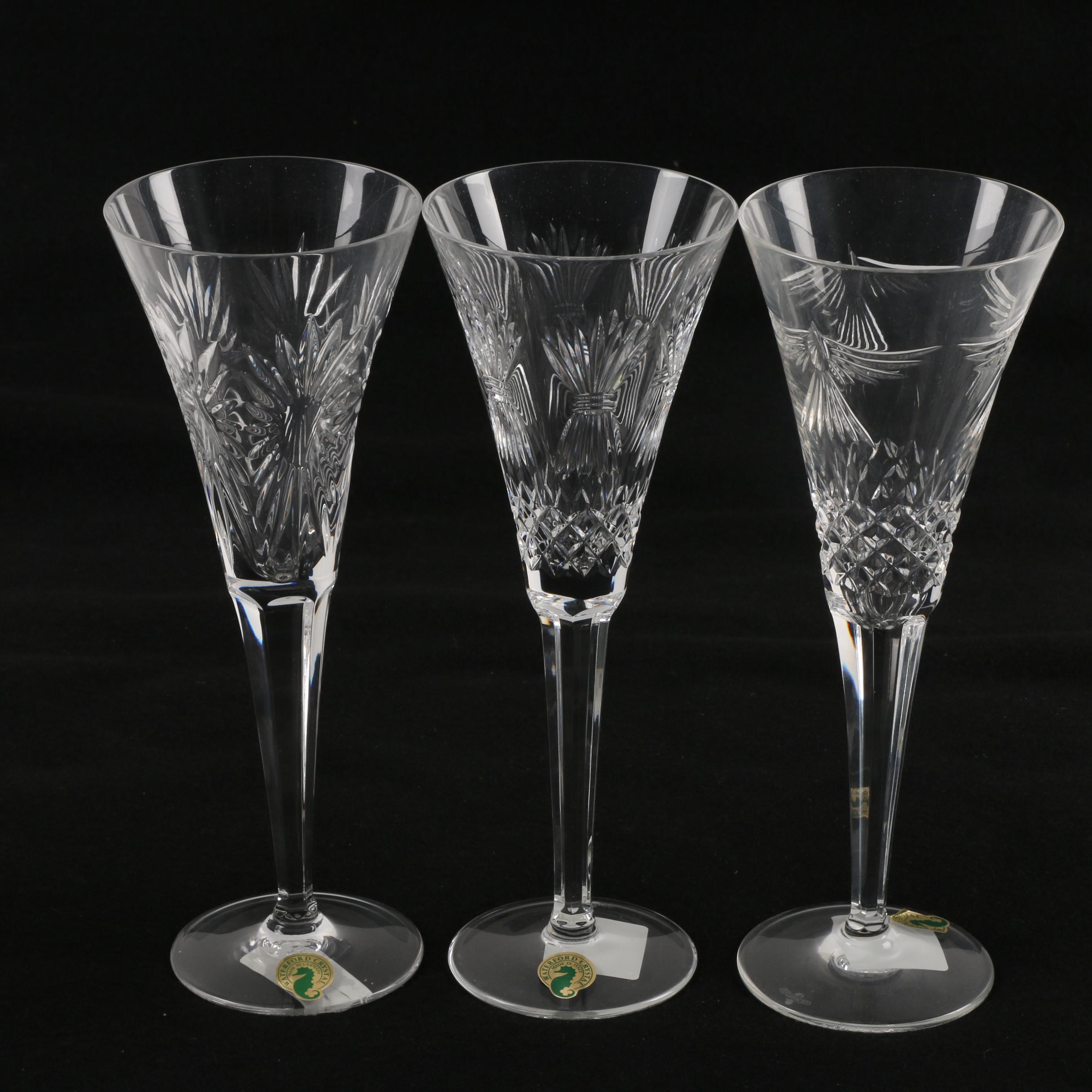 Waterford Crystal "Millennium Series" Toasting Flutes