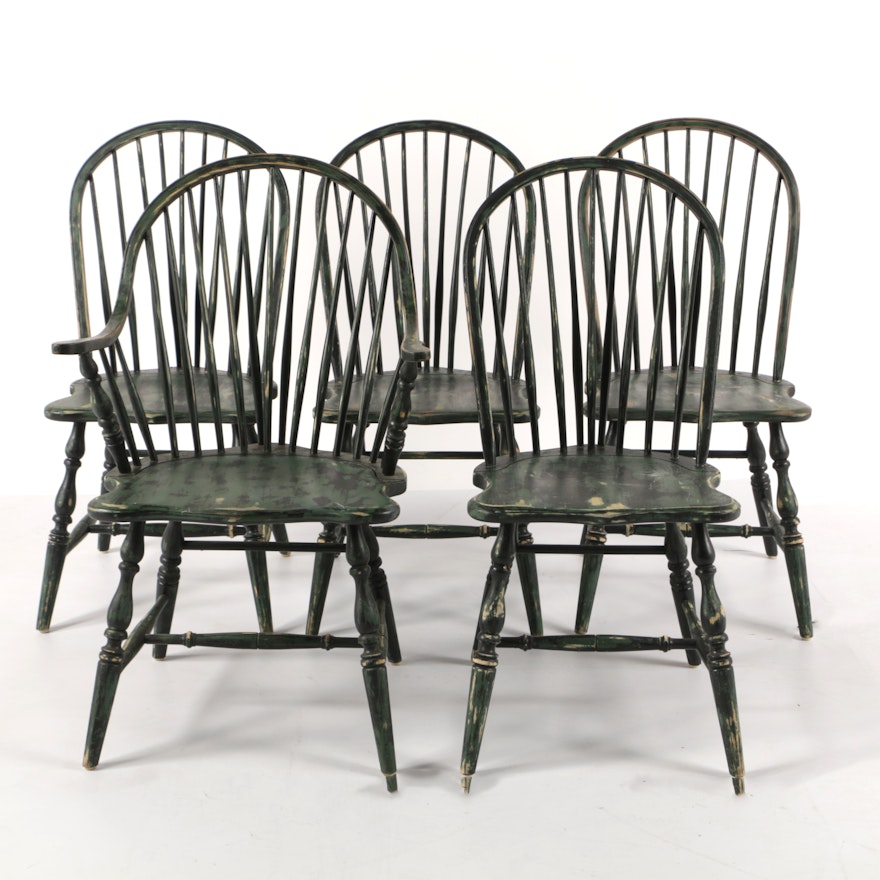 Vintage Painted Windsor Dining Chairs