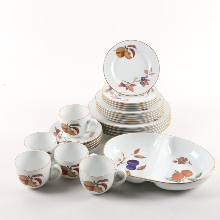 Royal Worcester "Evesham" Porcelain Dinnerware and Serveware