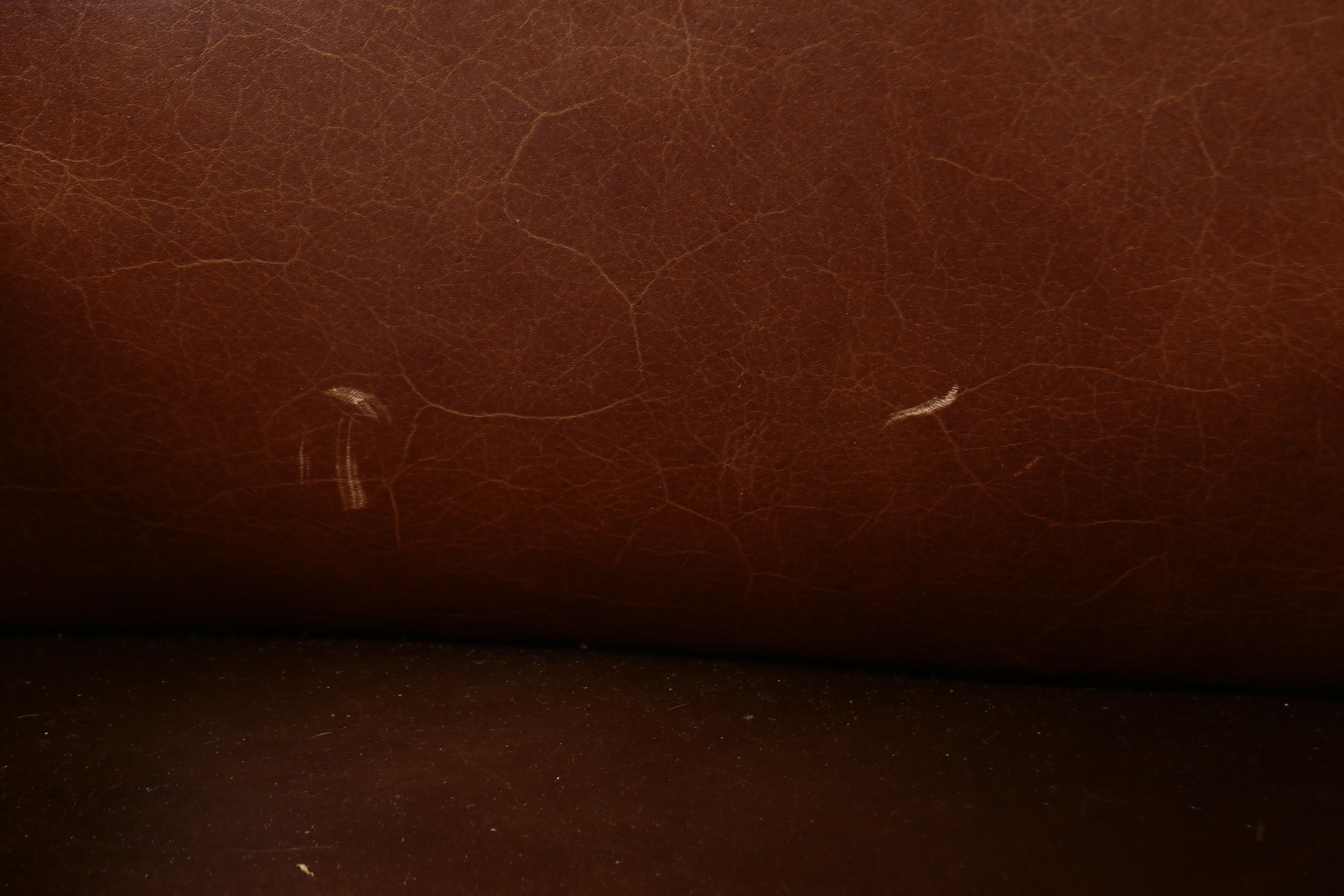 Three Leather and Kilim Upholstered Dining Chairs