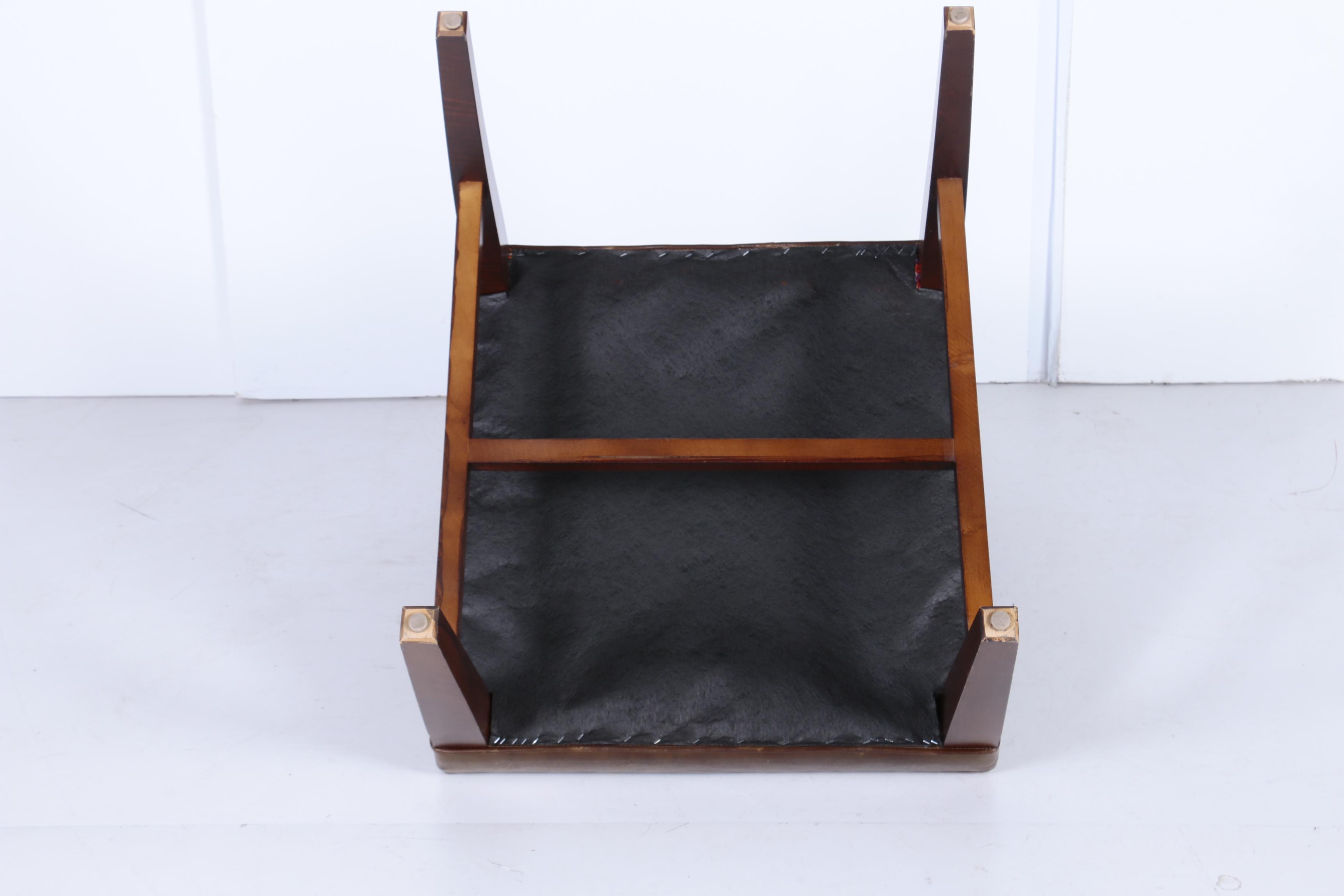 Three Leather and Kilim Upholstered Dining Chairs