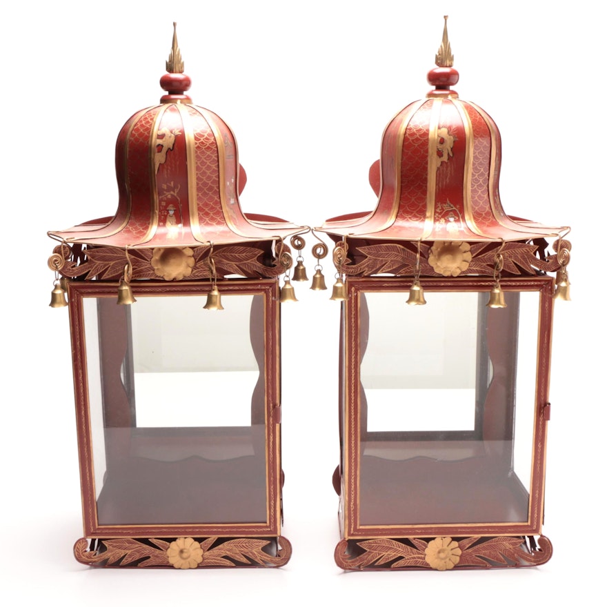 Regency Style Chinoiserie Lanterns