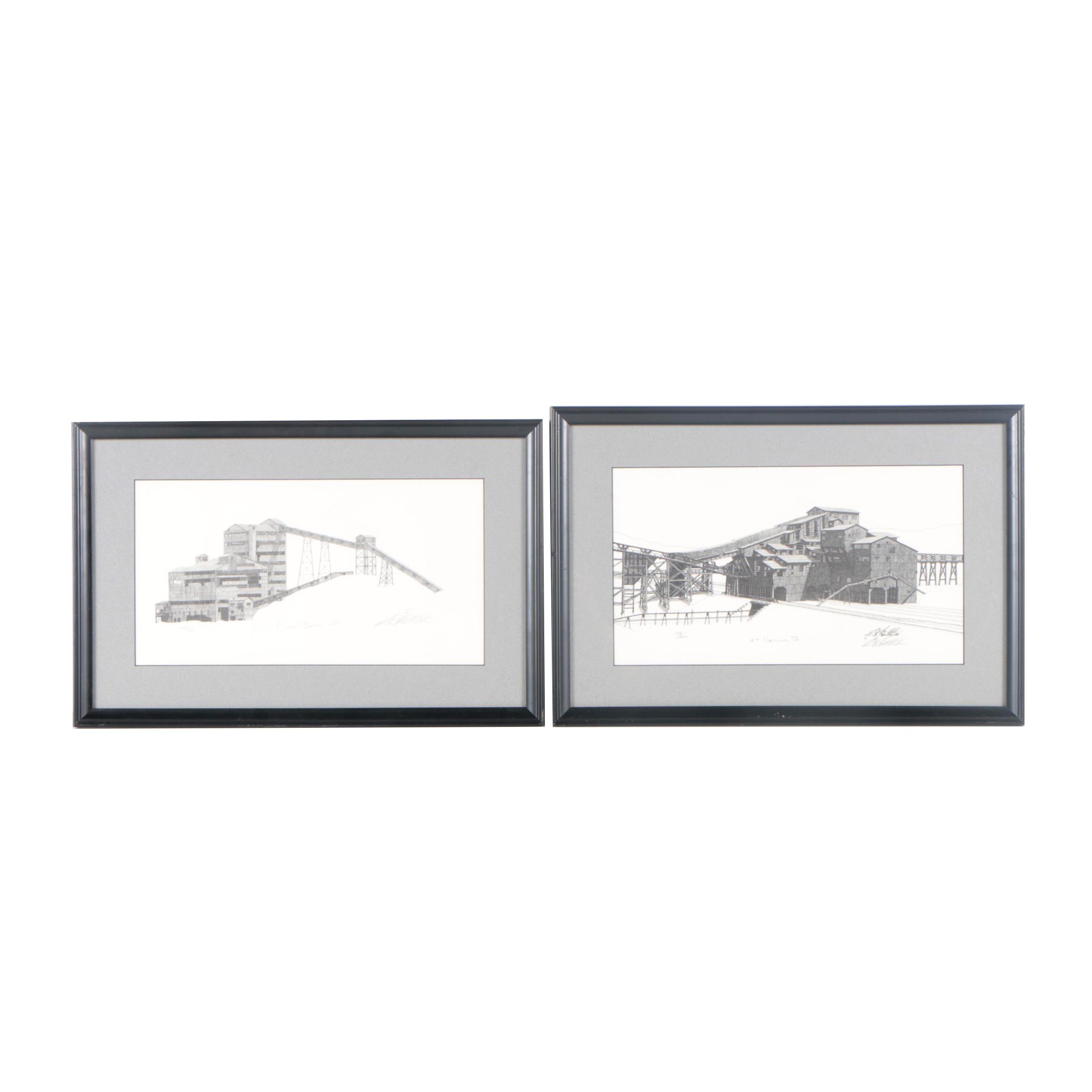 Frederick W. Bartlett II Halftones "Dorrance Coal Mine" and "Susquehanna #7"