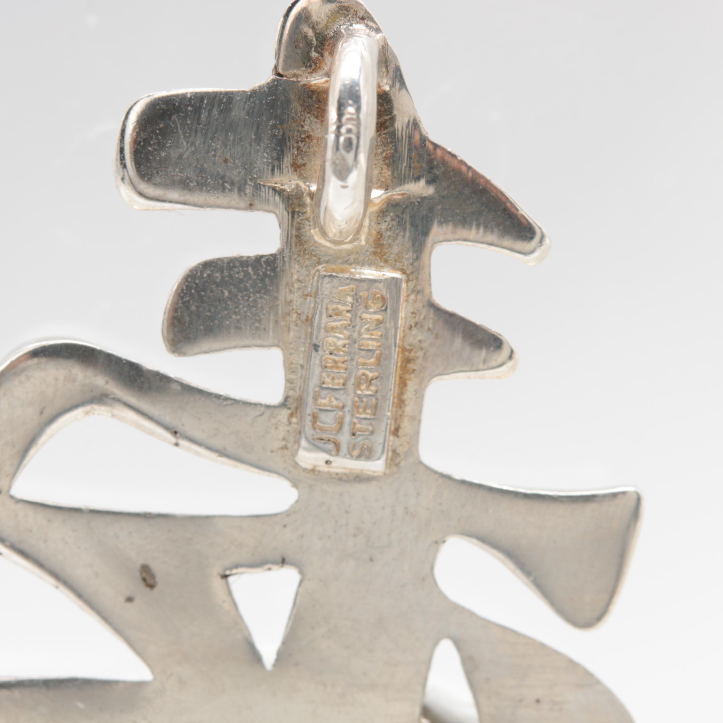 J.C. Ferrara Sterling Silver Longevity Pendant