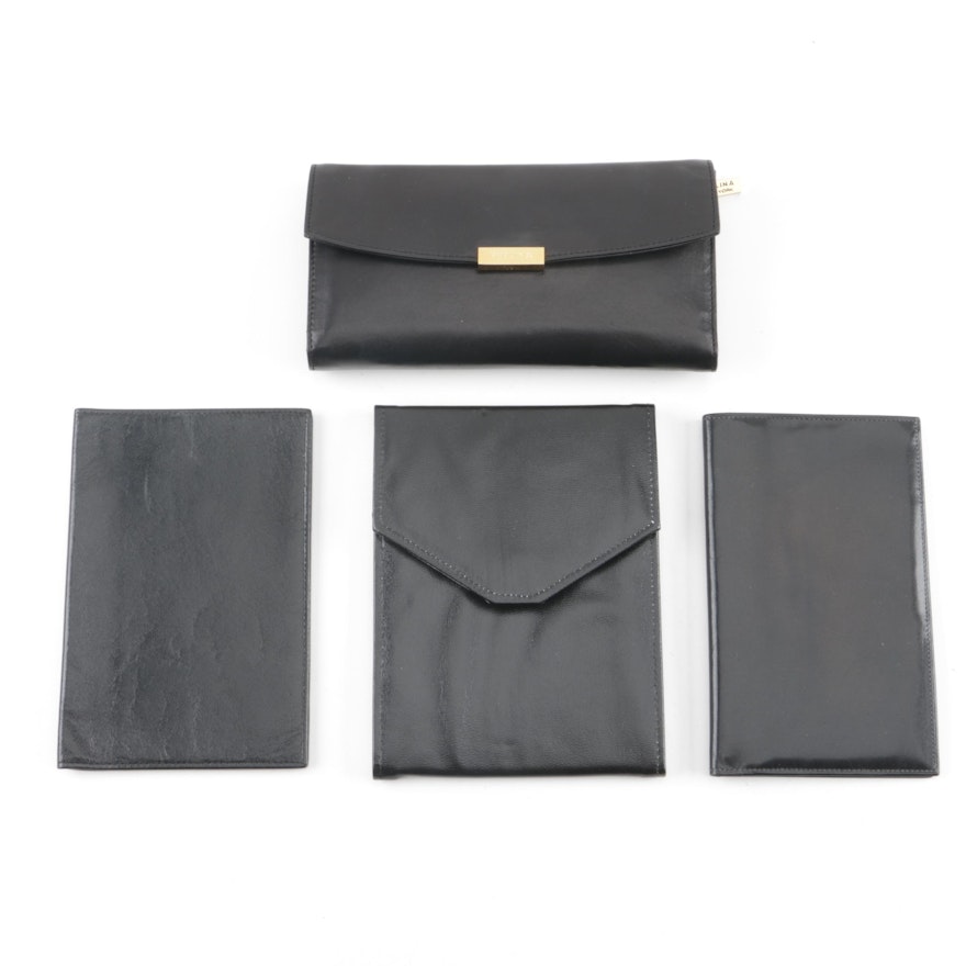 Perlina Leather Continental Wallet with Other Leather Accessories