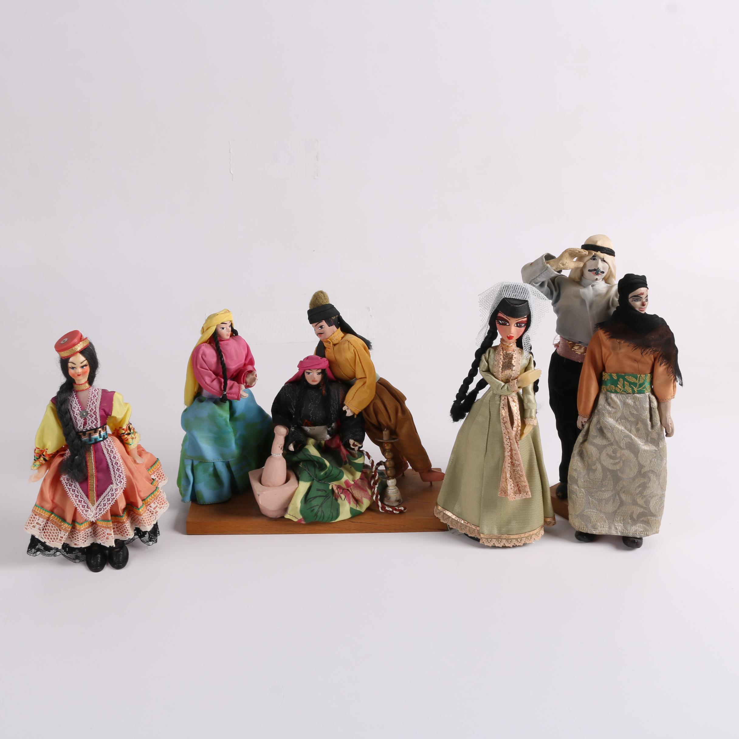 Vintage Handmade International Souvenir Dolls