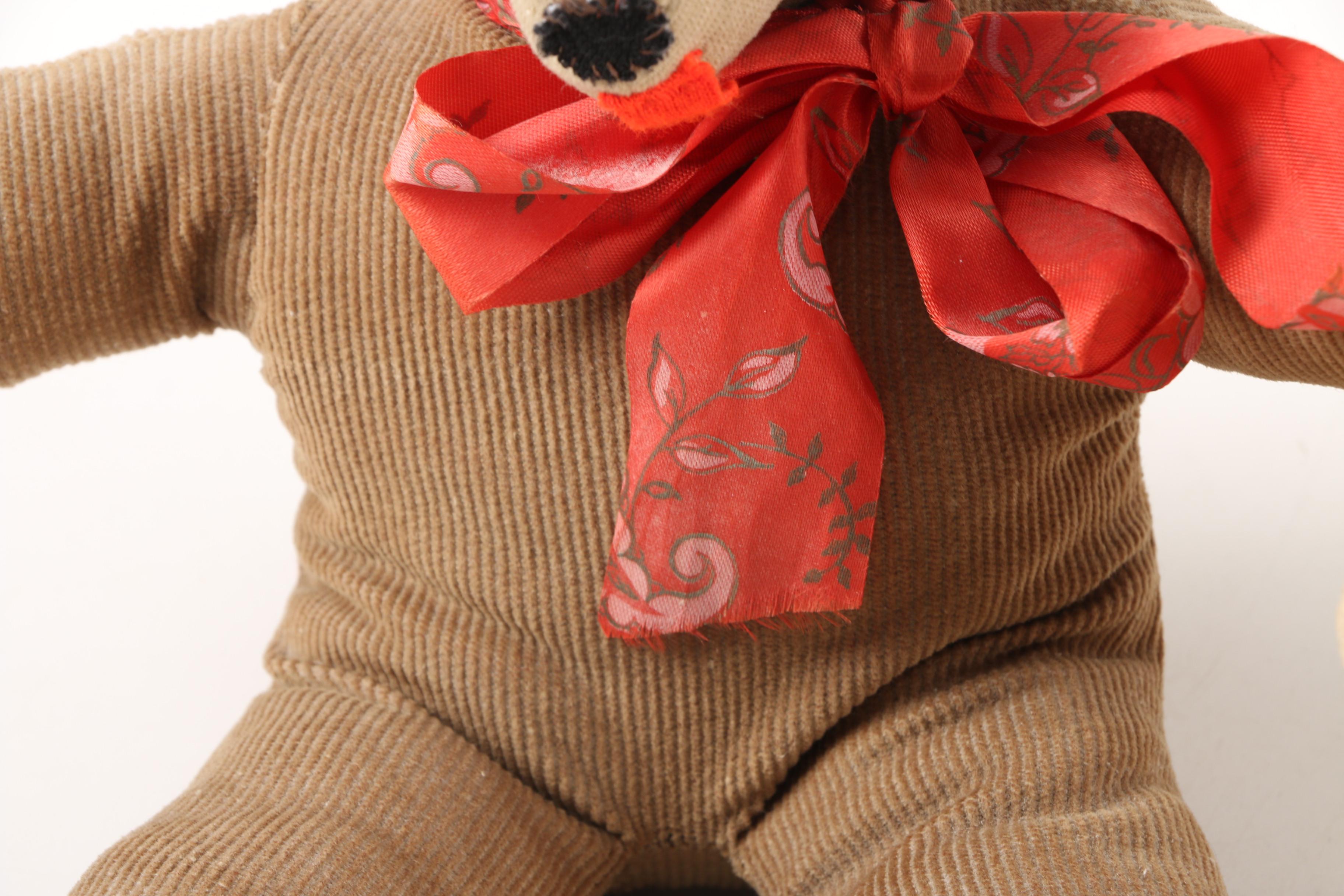 Vintage Handmade Corduroy Teddy Bears