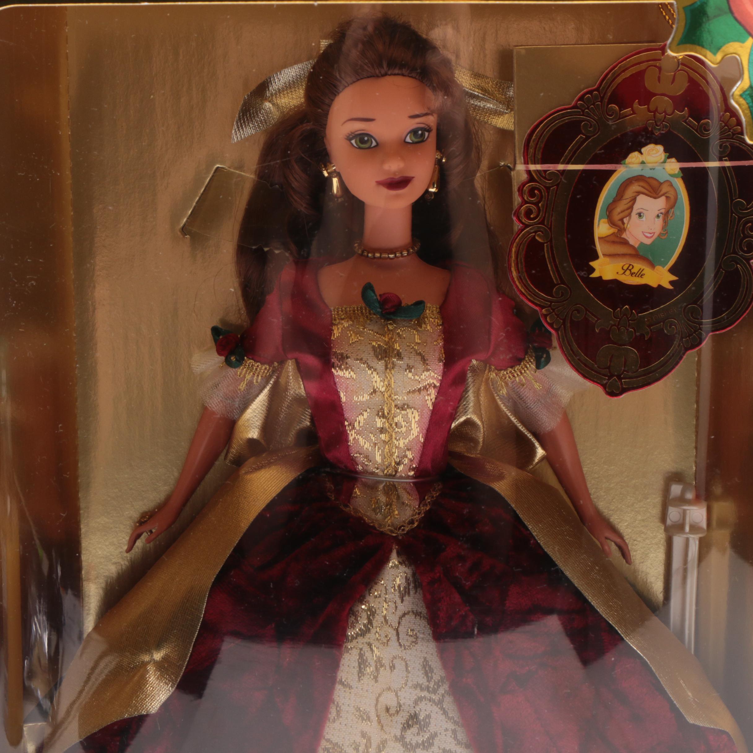 1996 "Winter Rhapsody" Barbie and 1997 "Holiday Princess Belle" Fashion Dolls