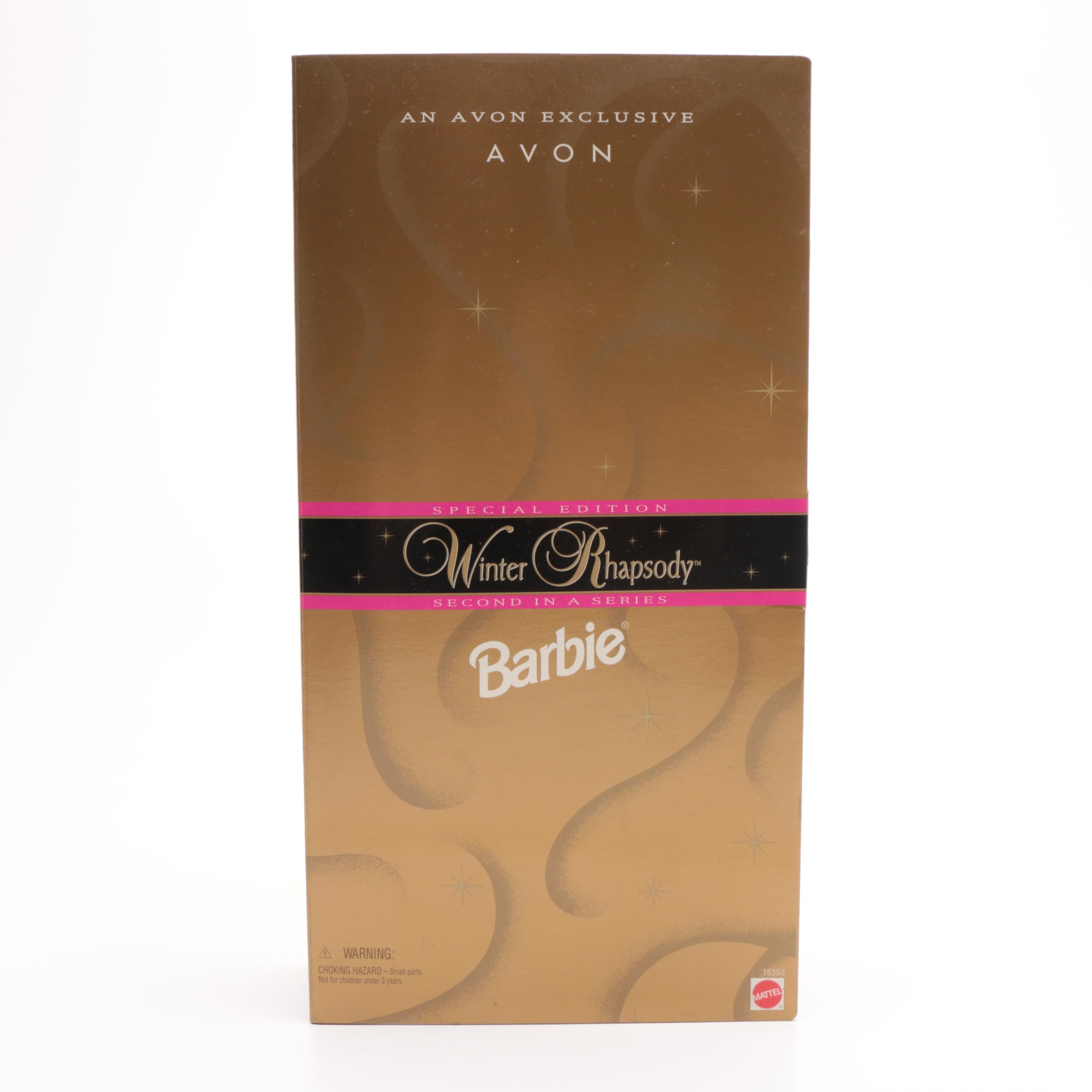 1996 "Winter Rhapsody" Barbie and 1997 "Holiday Princess Belle" Fashion Dolls