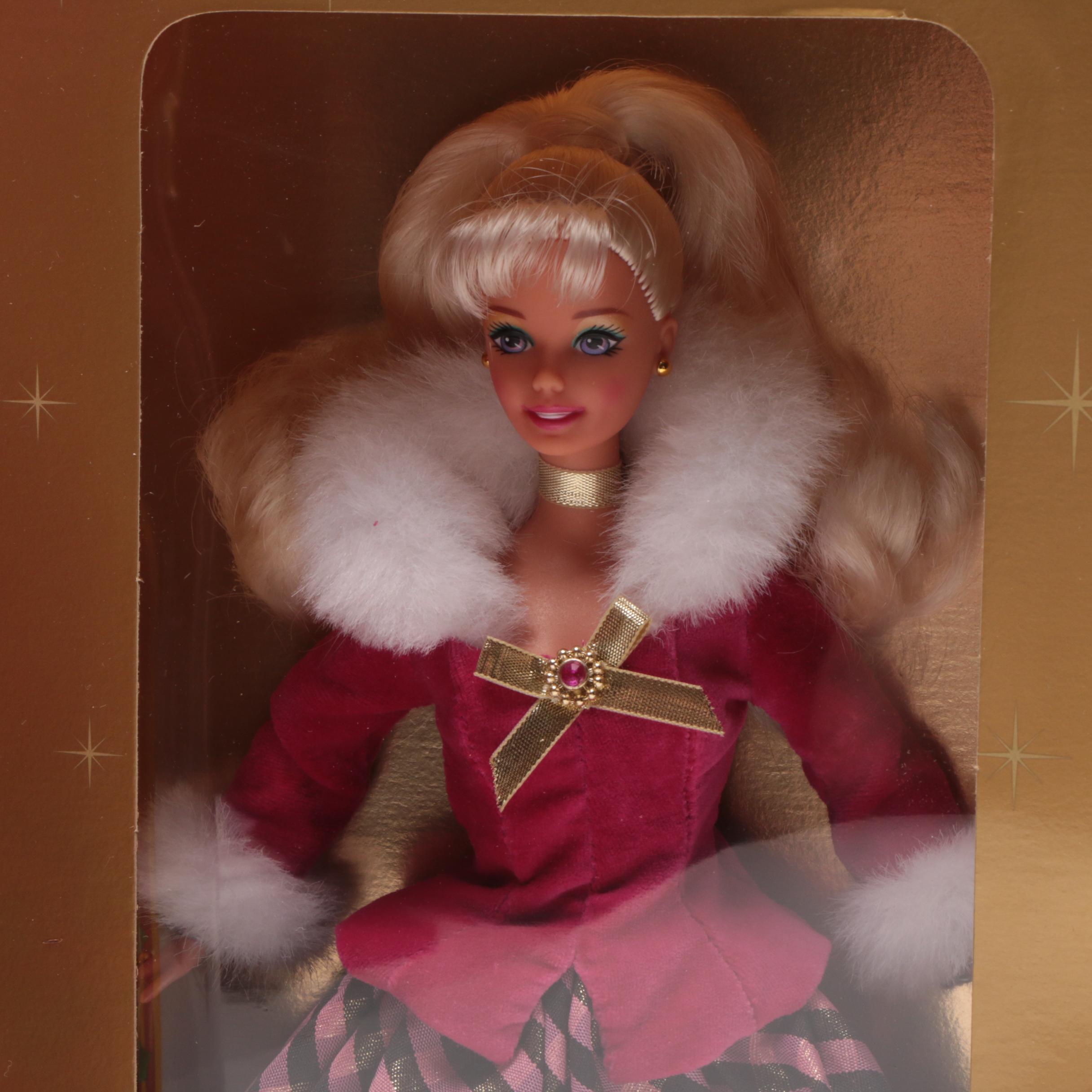 1996 "Winter Rhapsody" Barbie and 1997 "Holiday Princess Belle" Fashion Dolls