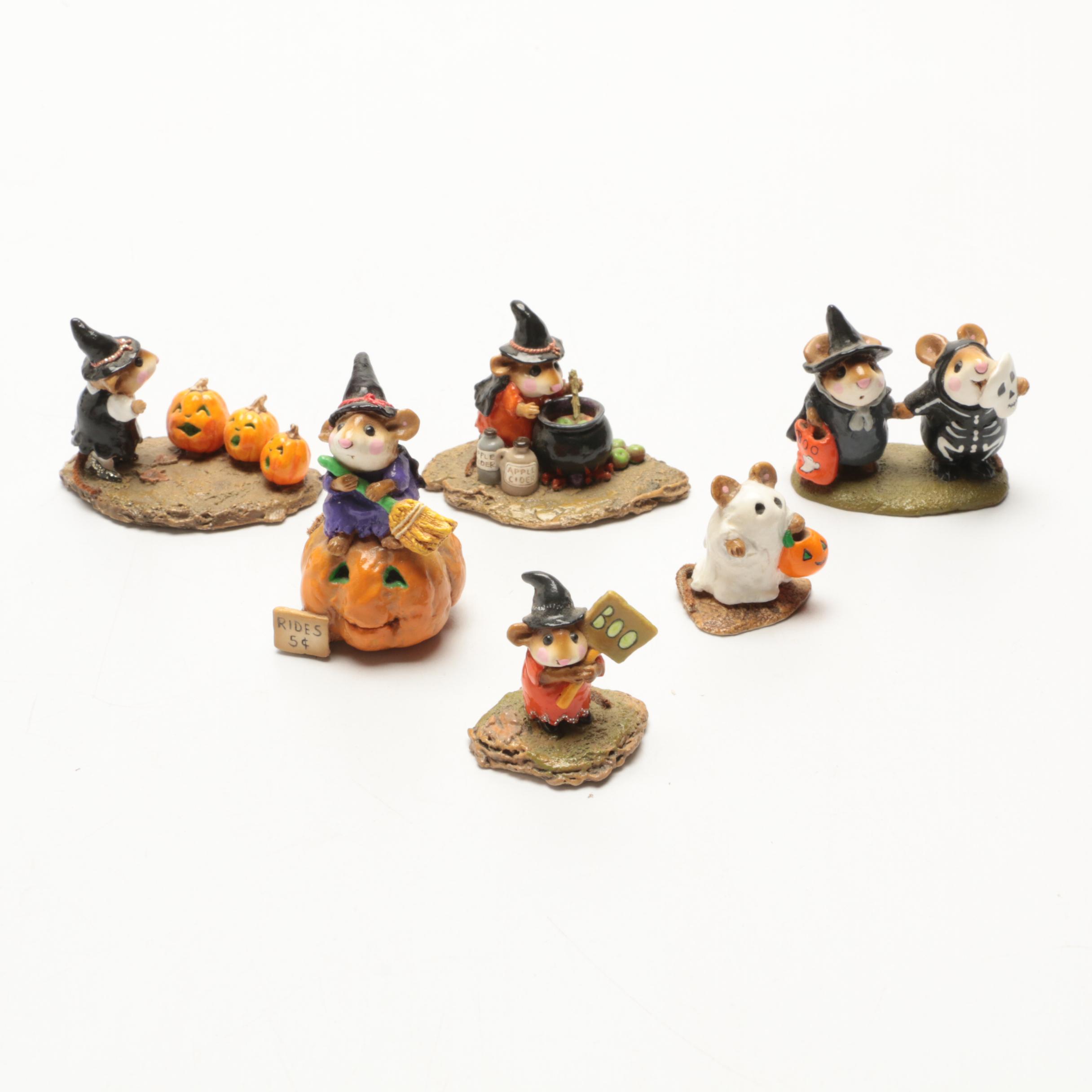 Halloween Wee Forest Folk Figurines by Annette and Donna Petersen