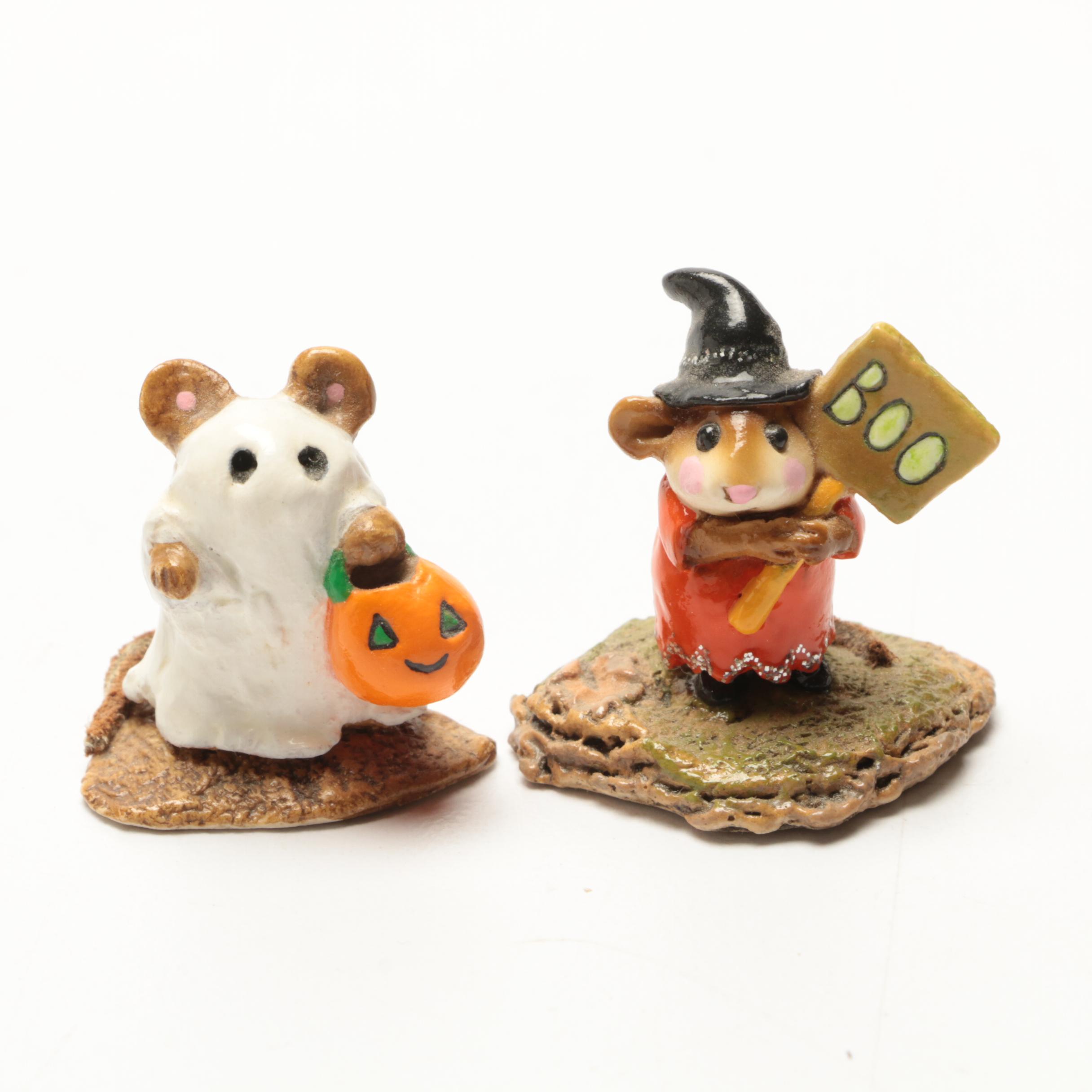 Halloween Wee Forest Folk Figurines by Annette and Donna Petersen