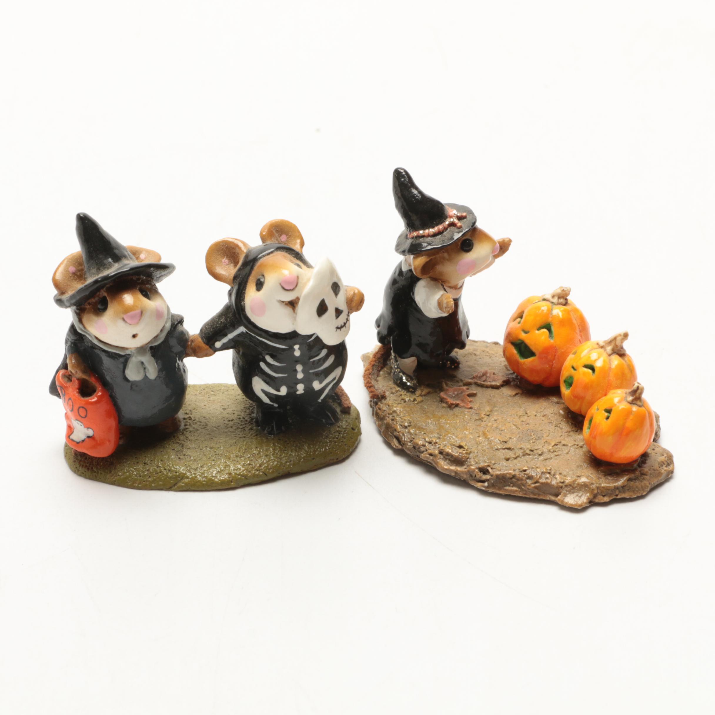 Halloween Wee Forest Folk Figurines by Annette and Donna Petersen