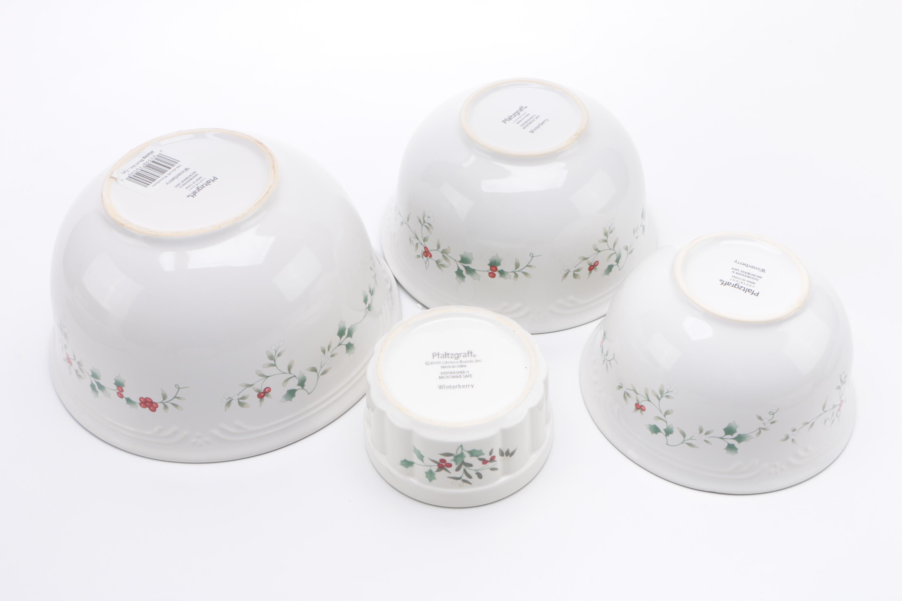 Pfaltzgraff "Winterberry" Stoneware Baking Dishes and Serveware