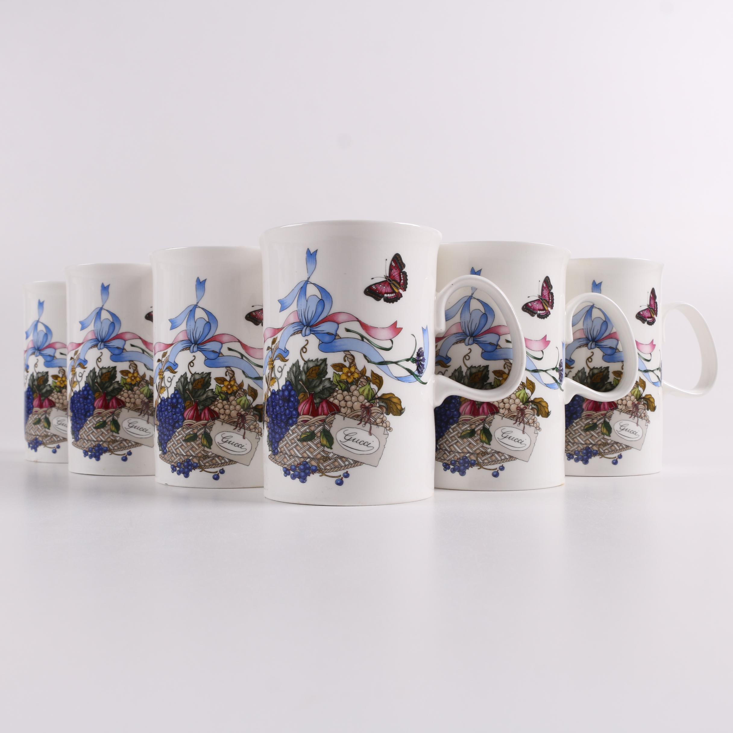 Vintage Gucci Bone China Mugs